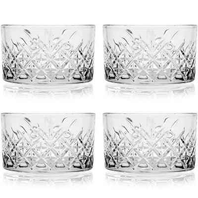 Pasabahce Dessertschale Timeless, Glas, (Packung, 4-tlg), Timeless Glasschüsseln 4-er Set, Glasschalen, Knaberschüsseln 225 ml