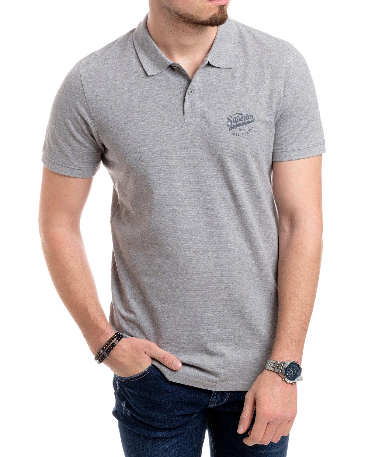 Jack & Jones Poloshirt (Spar-Set, 3er-Pack) mit besticktem Logo