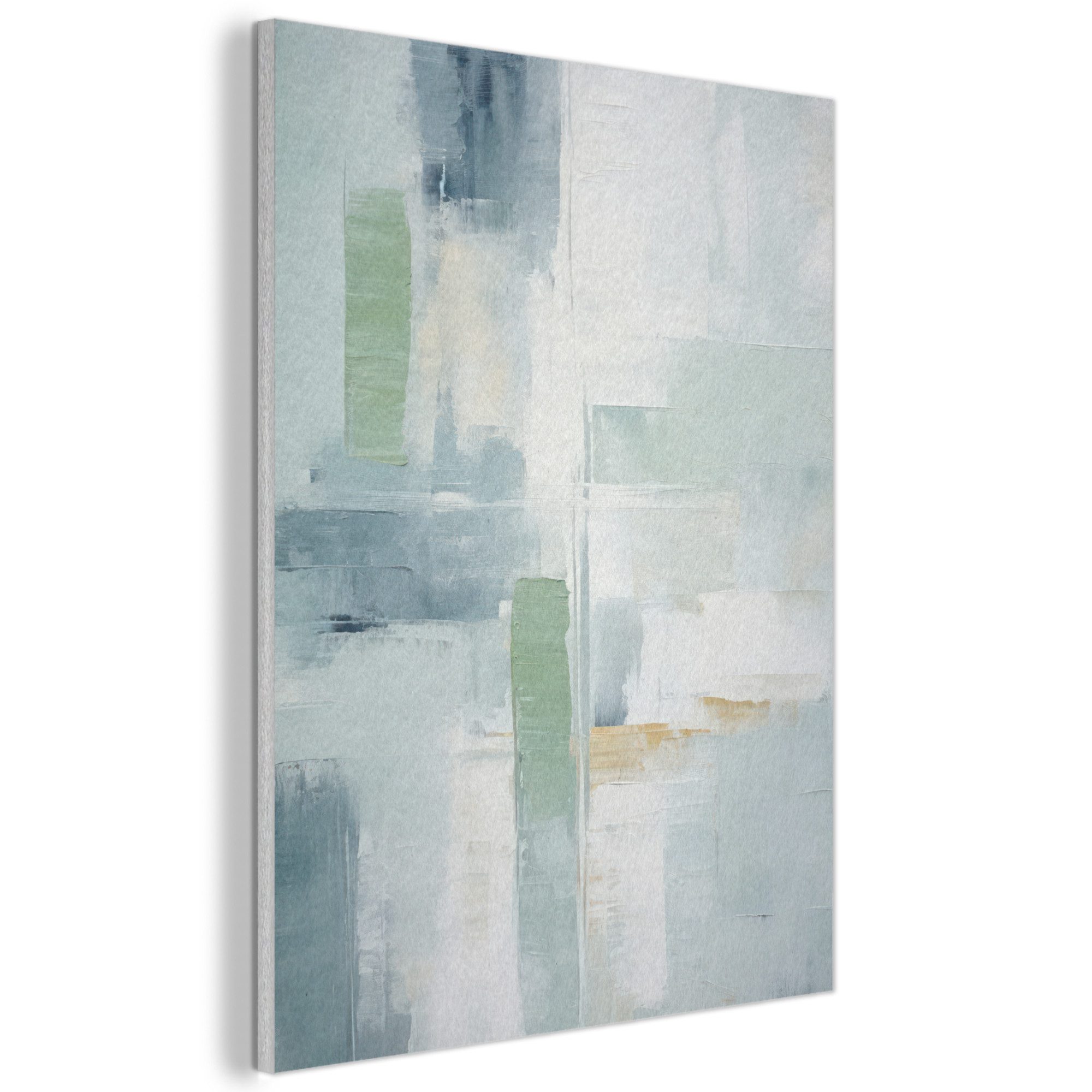 MuchoWow Картина Farbe - Moderne Kunst - Abstrakt - Grau, Fotodruck (1 St), Akustikpaneele, Wandpaneele, Schalldämmung, Akustikbilder 30x40 cm