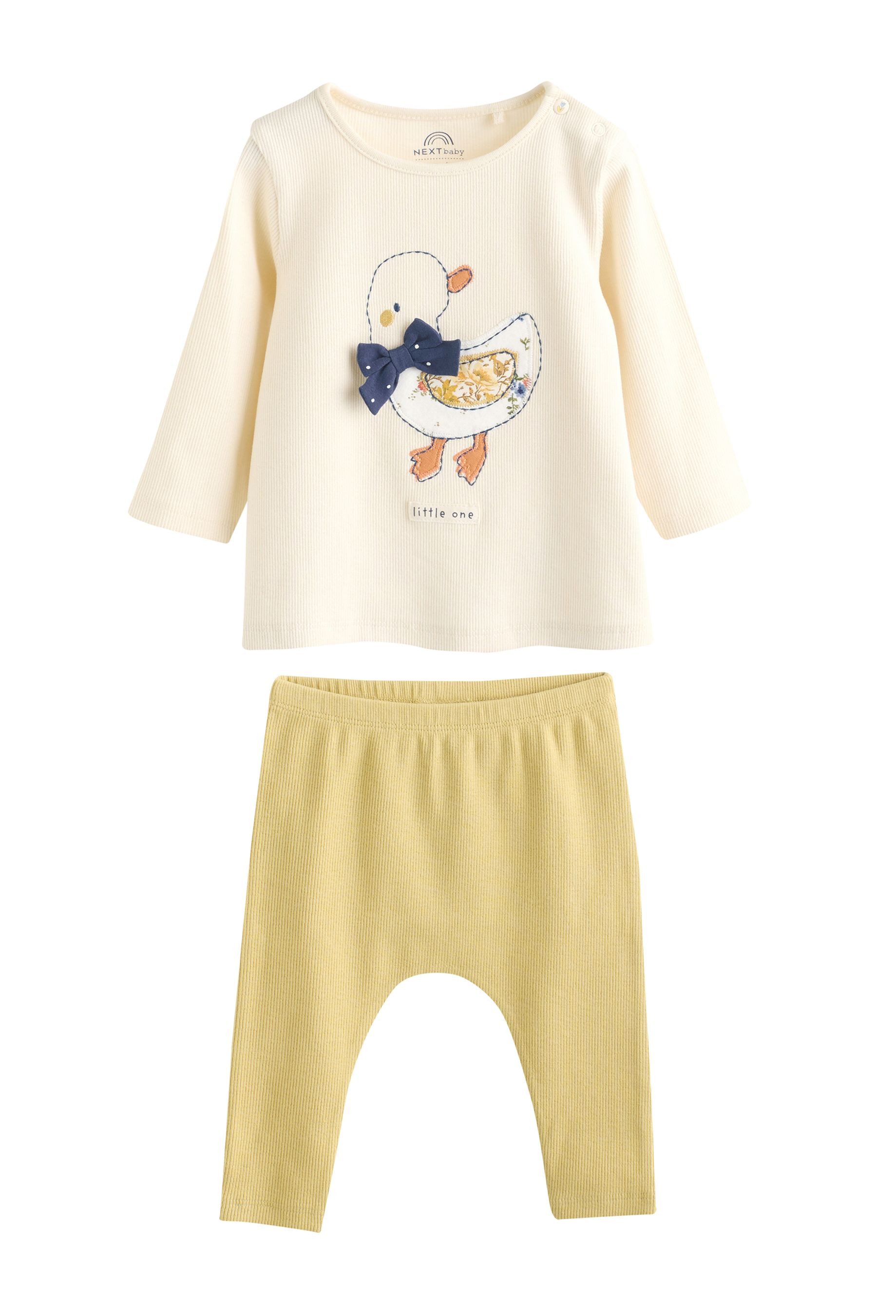 Next Shirt & Leggings Baby-Langarmshirts und Leggings, 6-teiliges Set (6-tlg)