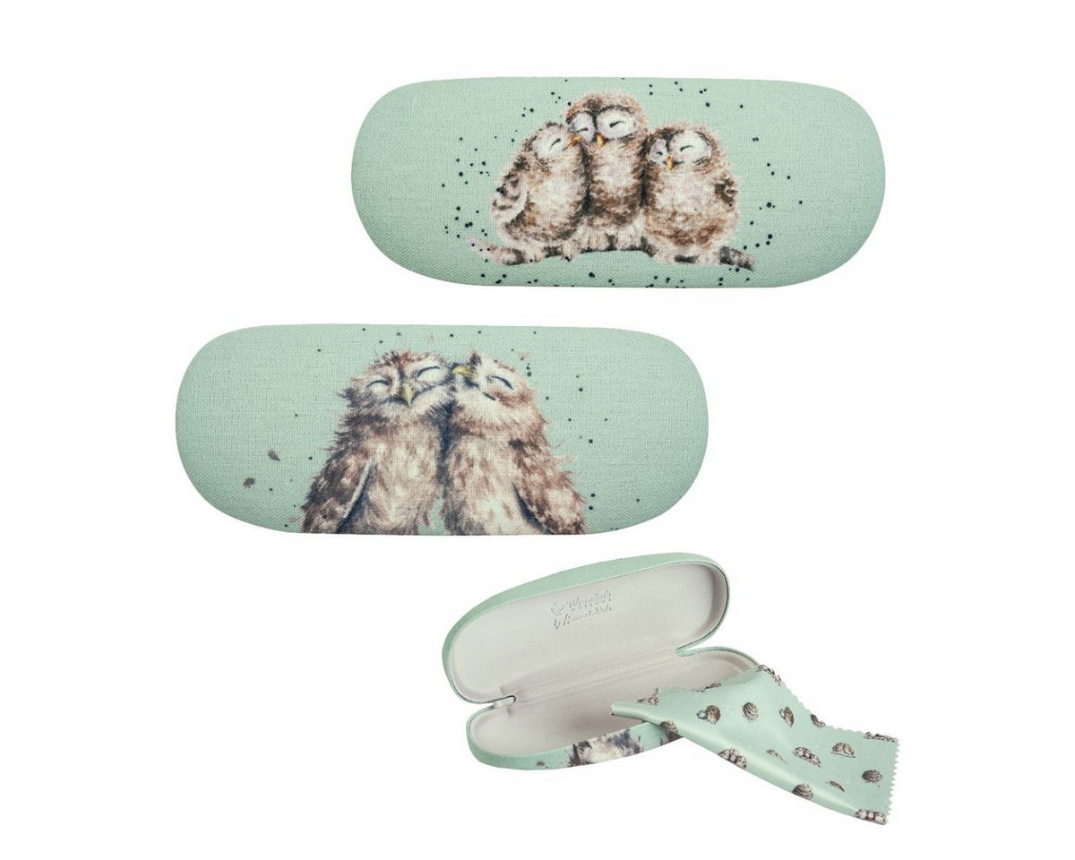 Wrendale Brillenetui Wrendale Designs Brillenetui Hardcase Kuscheleulen mit Putztuch