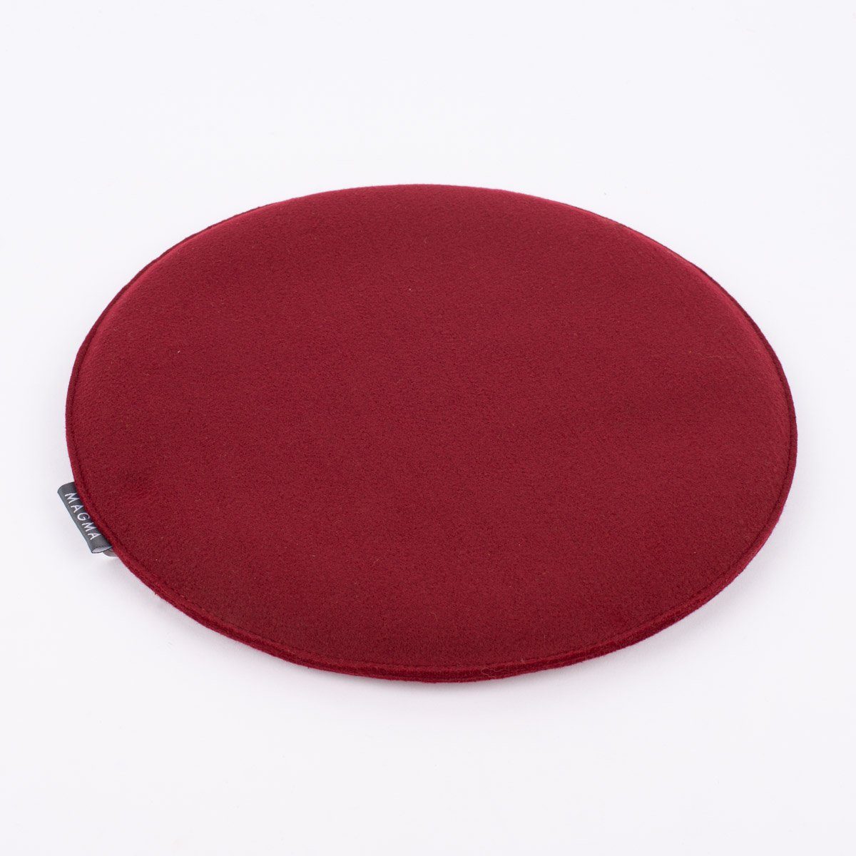 Magma Heimtex Stuhlkissen Magma Stuhlkissen AVARO Filz rund wein rot 35x2cm