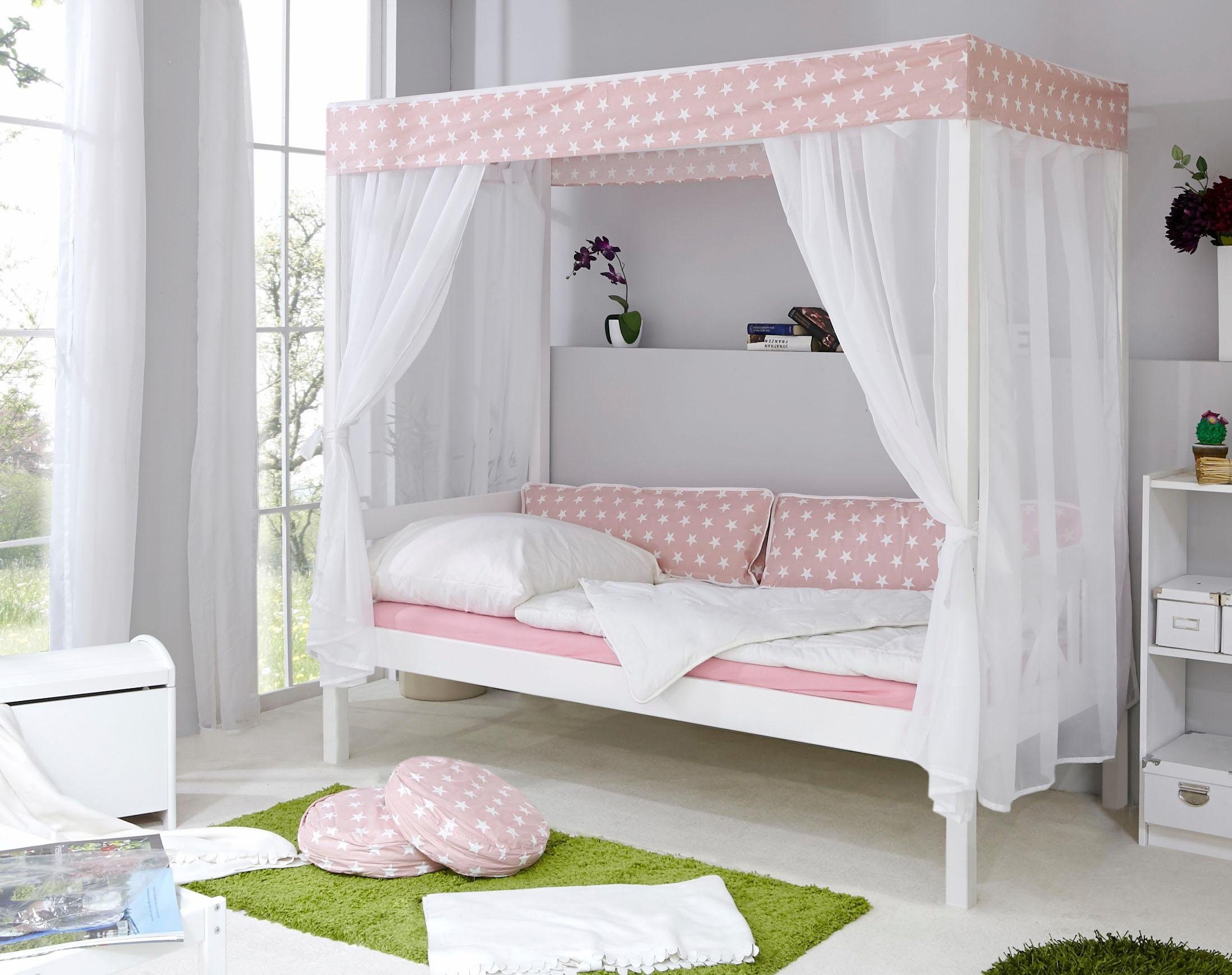 Ticaa Himmelbett Lino, in diversen Breiten, Kiefer