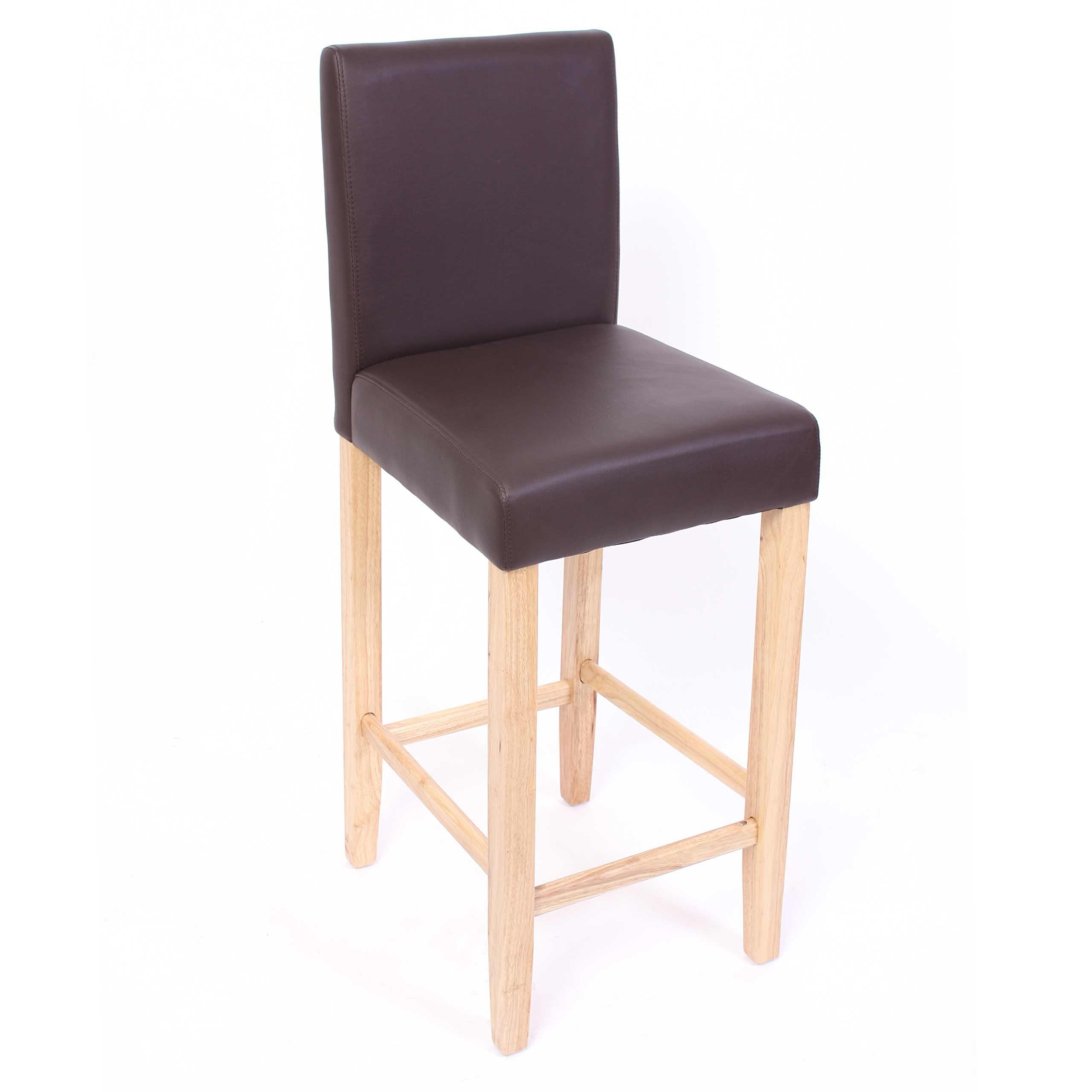 MCW Barhocker Cesena-2BL (Set, 2er), Zeitloses Sitzen geeignet, Gute Polsterung, gut braun Design längeres für