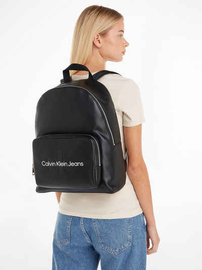 Calvin Klein Jeans Cityrucksack SCULPTED CAMPUS BP40 MONO, Freizeitrucksack Arbeitsrucksack Schulrucksack