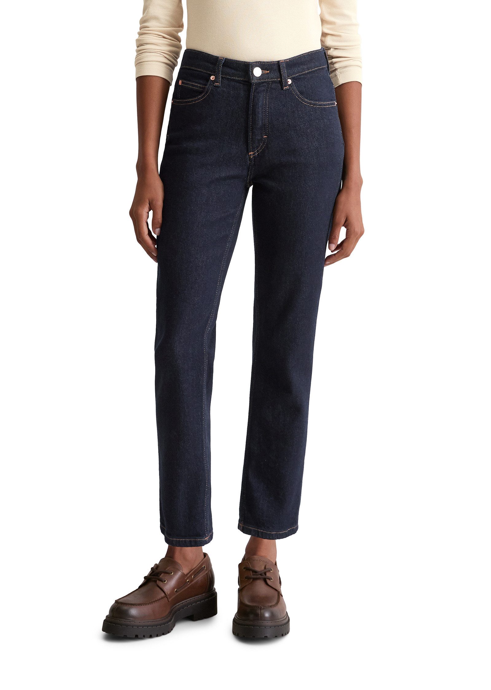 Marc O'Polo Straight-Jeans aus Baumwolle-Lyocell-Stretch