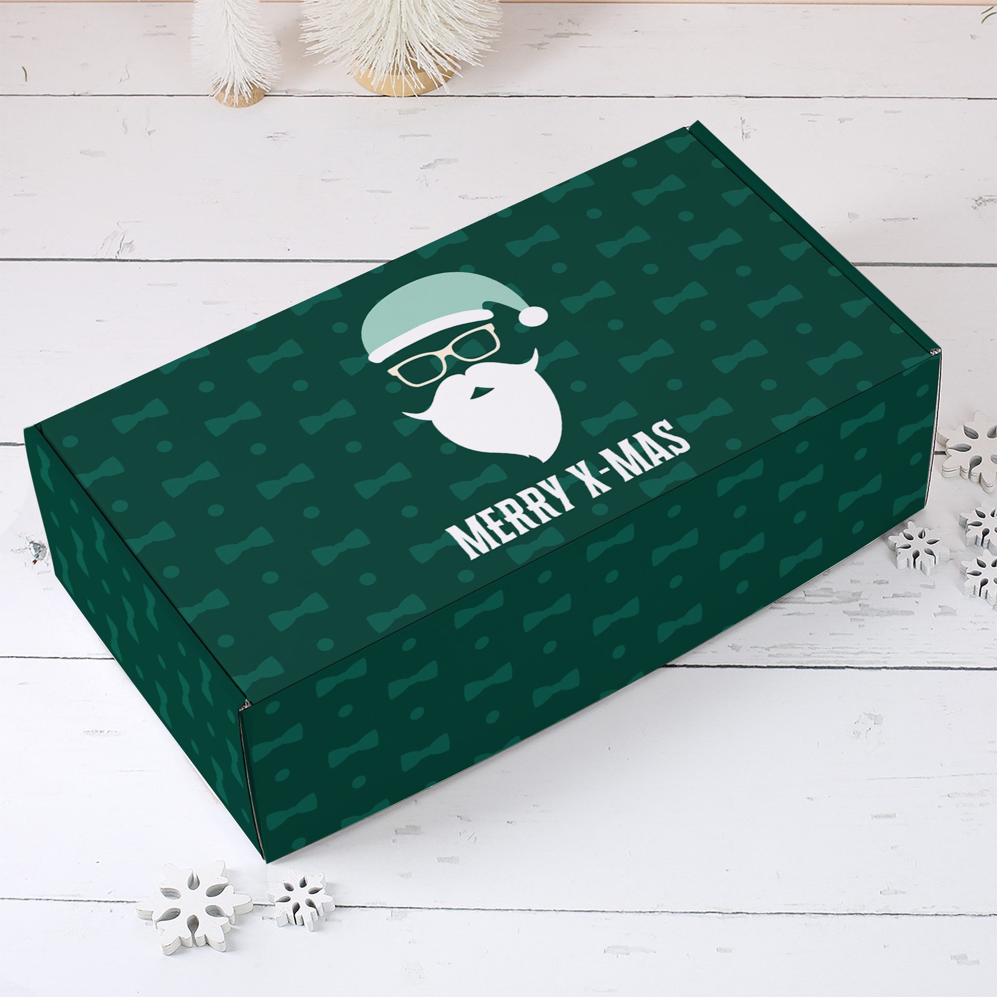 Herz & Heim Geschenkbox für Weihnachtsgeschenke - Geschenkverpackung zu Weihnachten, aus stabilem Karton