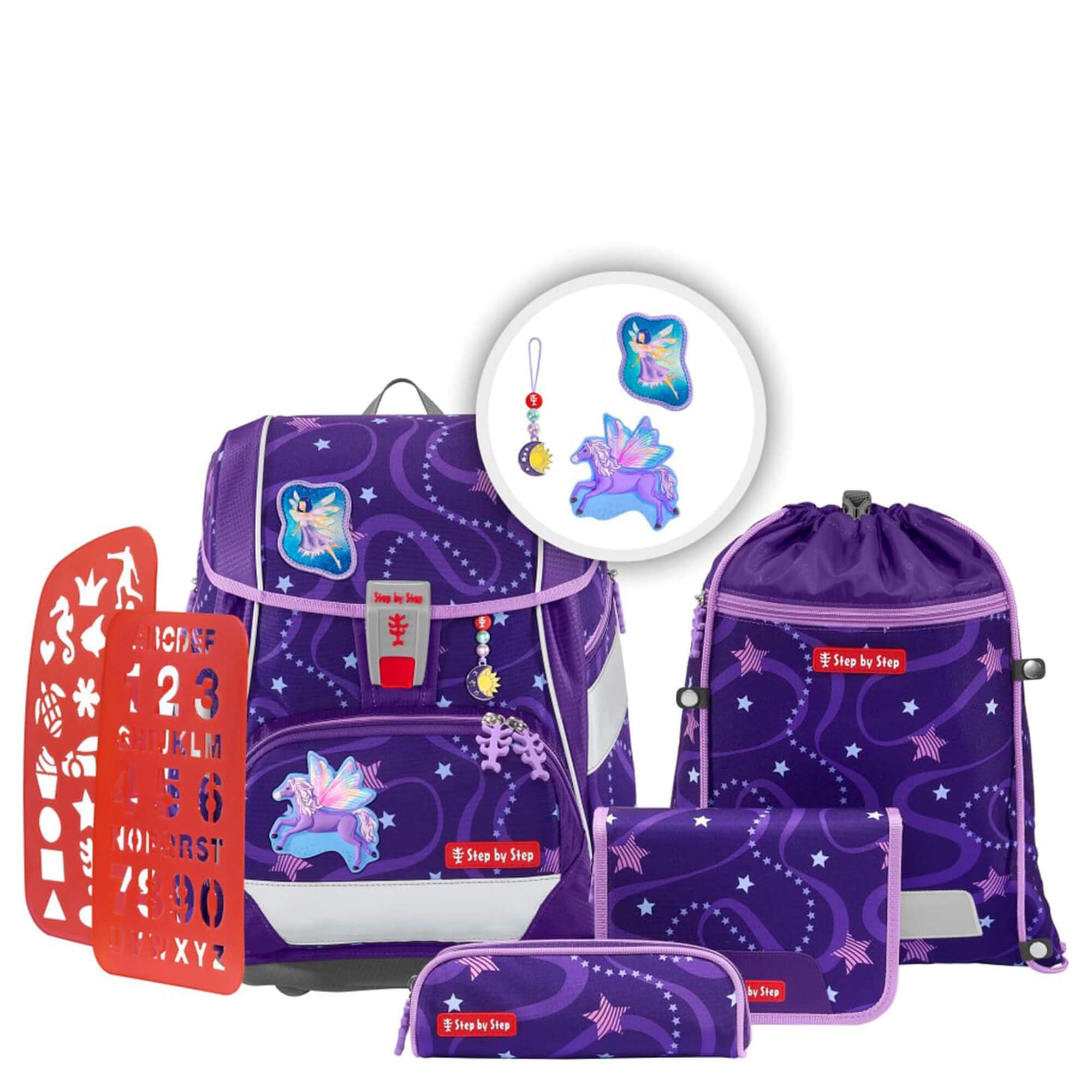 Schulranzen 2in1 Plus - Schulranzen Set 6tlg. (Pegasus Emily)