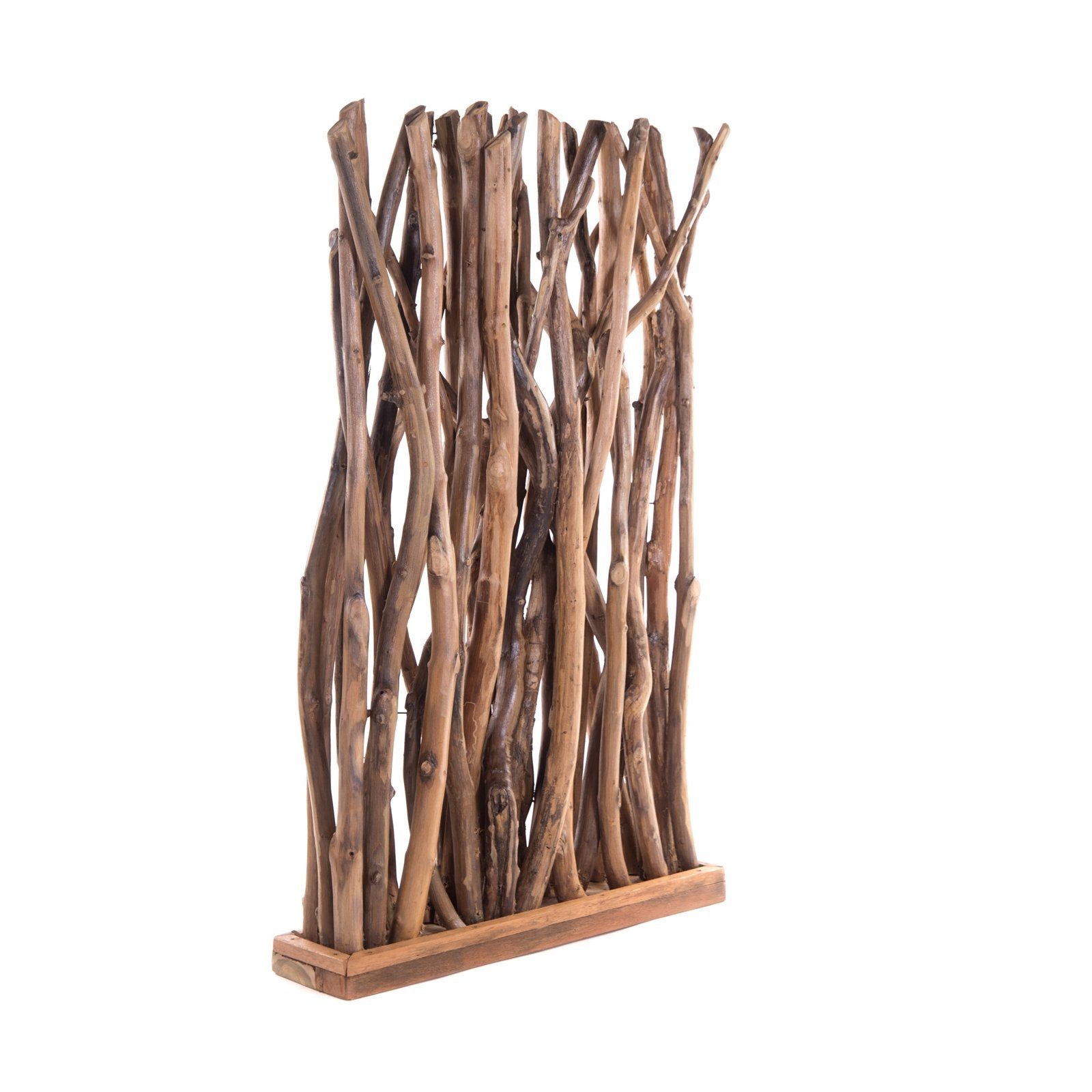 DESIGN DELIGHTS Paravent RAUMTEILER "TEKEA", 130 cm, Massivholz Äste Paravent Sichtschutz