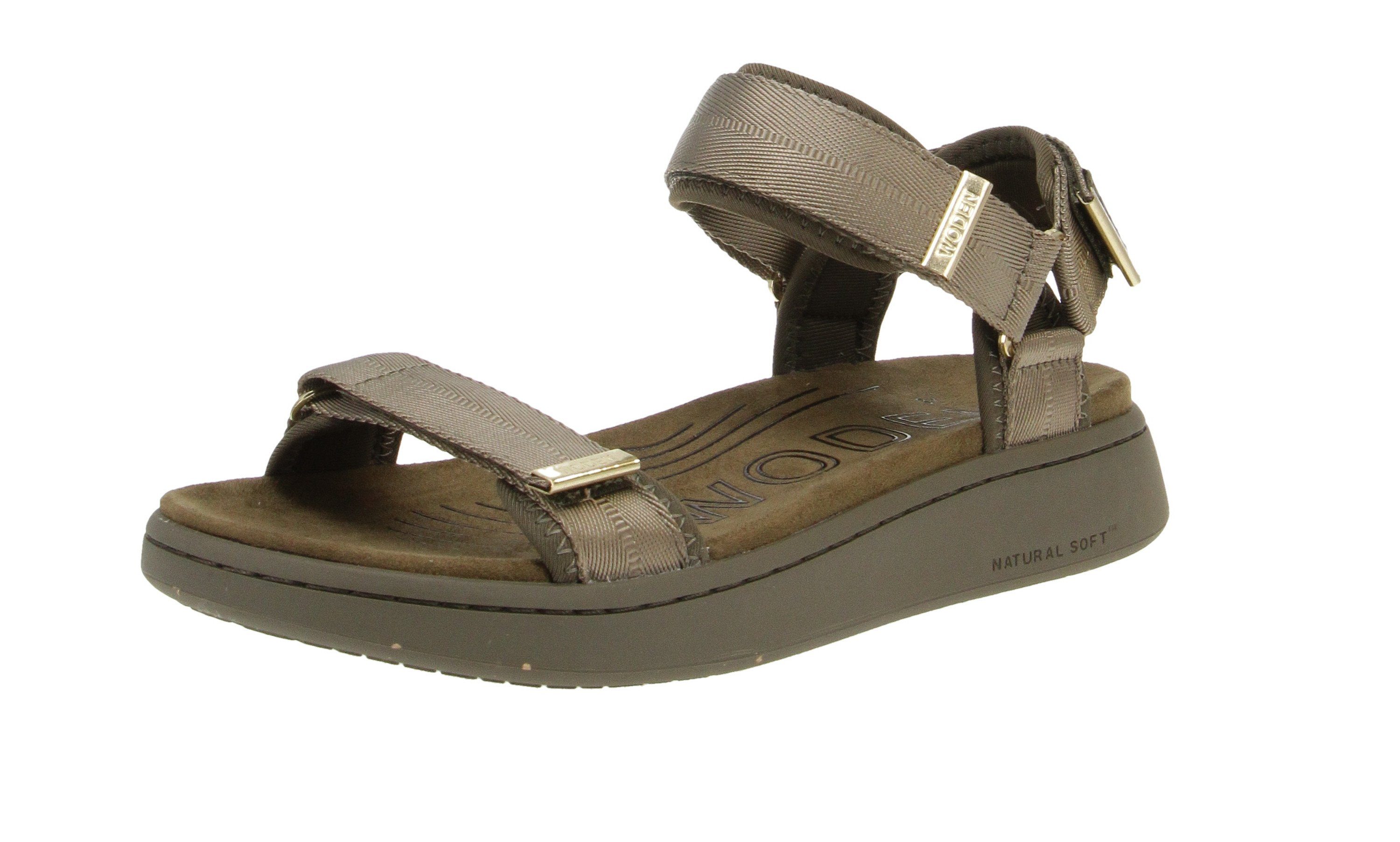 WODEN Woden WL926 Line - Damen Schuhe Sandaletten - 295-Dark-Olive Sandale