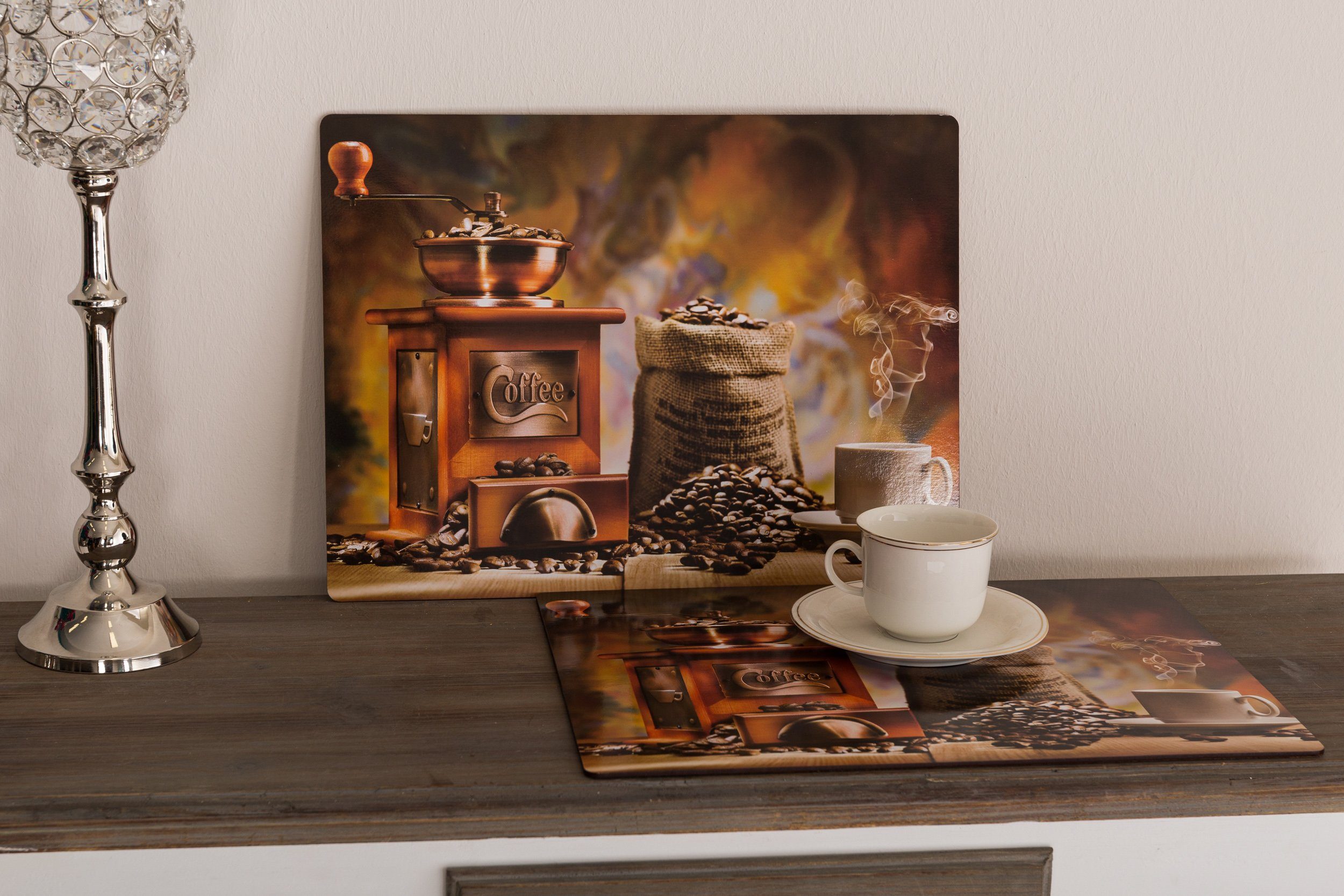 Platzset, Platzset Kork - 2er Gemütlicher Wohnando Tisch für Kaffee den aus Set
