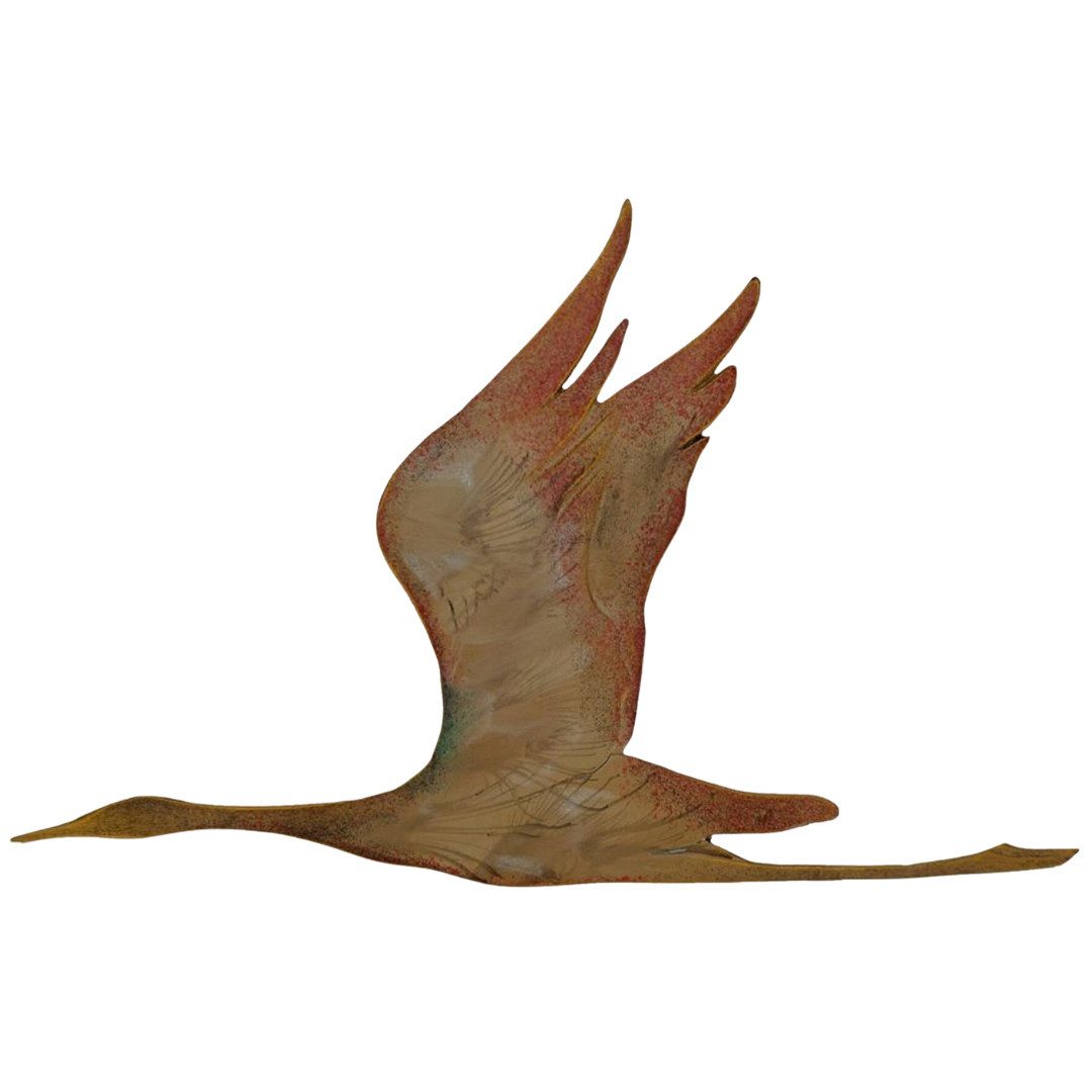 abc HOME Wanddekoobjekt Wanddeko Kranich, Metall, zwei Varianten günstig online kaufen