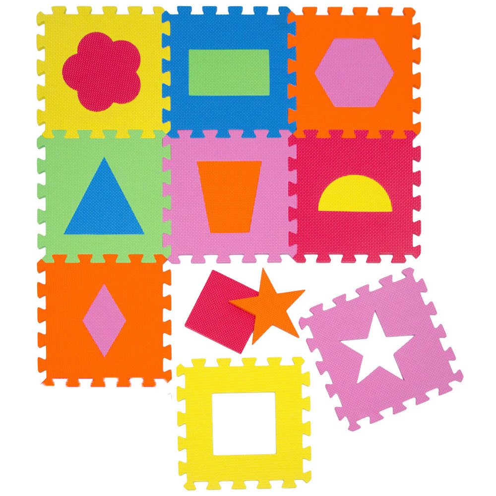 LittleTom Puzzlematte ab dem 1, Tag - 9 Teile Baby Spielmatte - 30 x 30 Kinder Krabbelmatte, Spielunterlage für Babys und Kleinkinder - Kinderzimmer Puzzleteppich