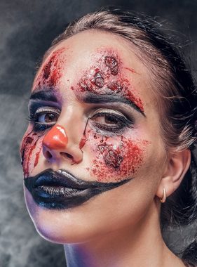 Maskworld Theaterschminke Halloween Make-up Set, Horror Schminkset mit Blut, Wundschorf und Schminkfarben für alle Zom