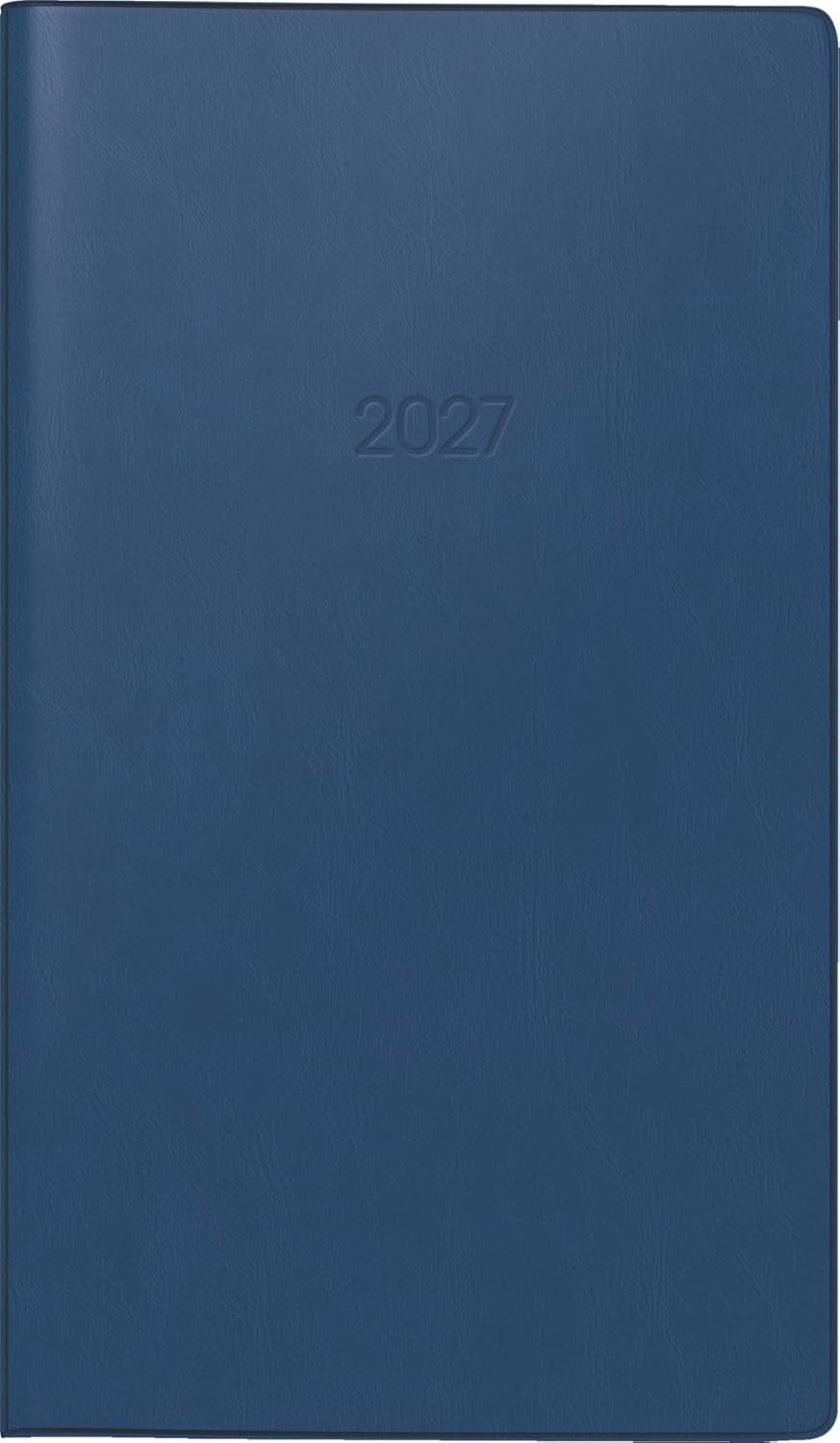 BRUNNEN Taschenkalender BRUNNEN Taschenkalender Mod. 753 2027, A6, Kunststoff, dunkelblau