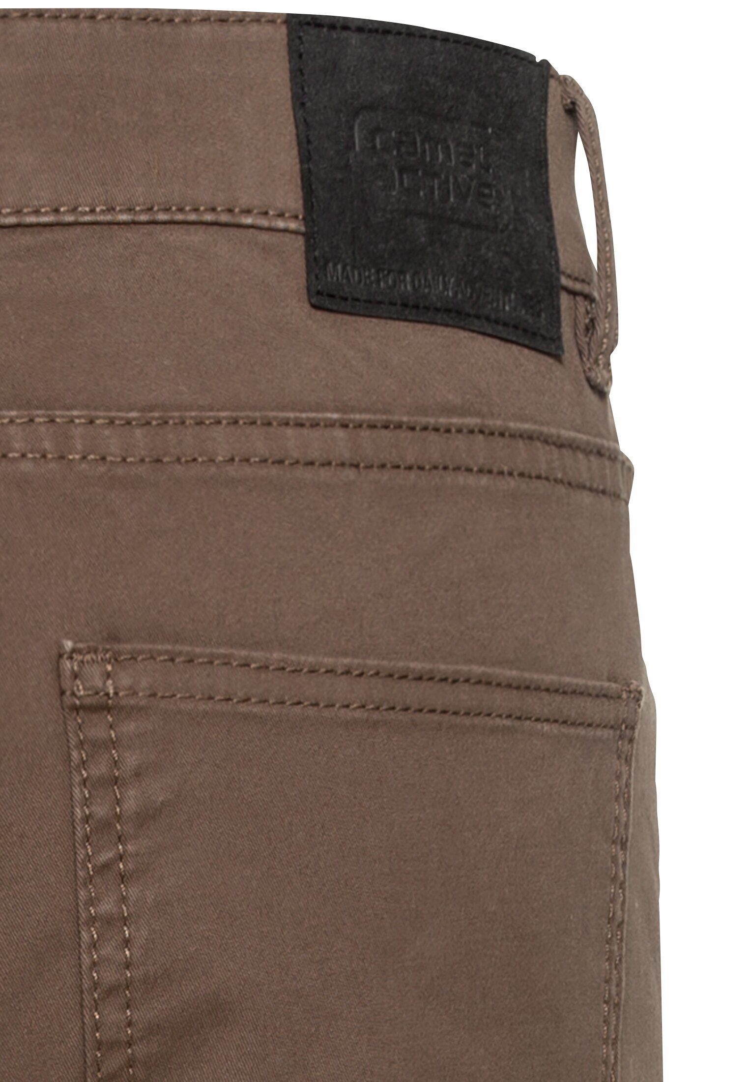 5-Pocket camel 5-Pocket-Jeans active Hose mit Thermofutter Khaki Regular Fit