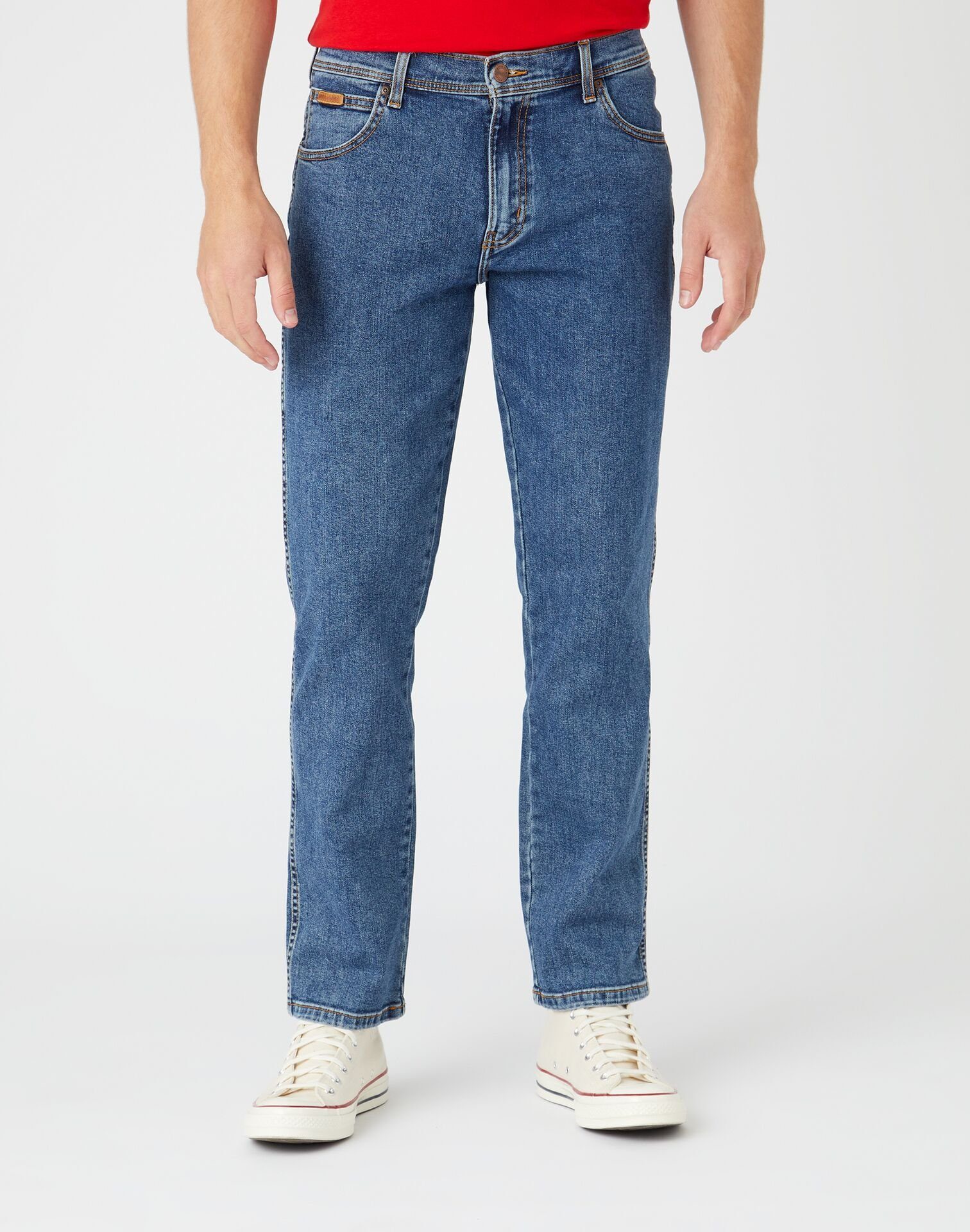 Wrangler Texas Stretch Herren Jeans - Regular Fit - Blue Black - Black Over günstig online kaufen