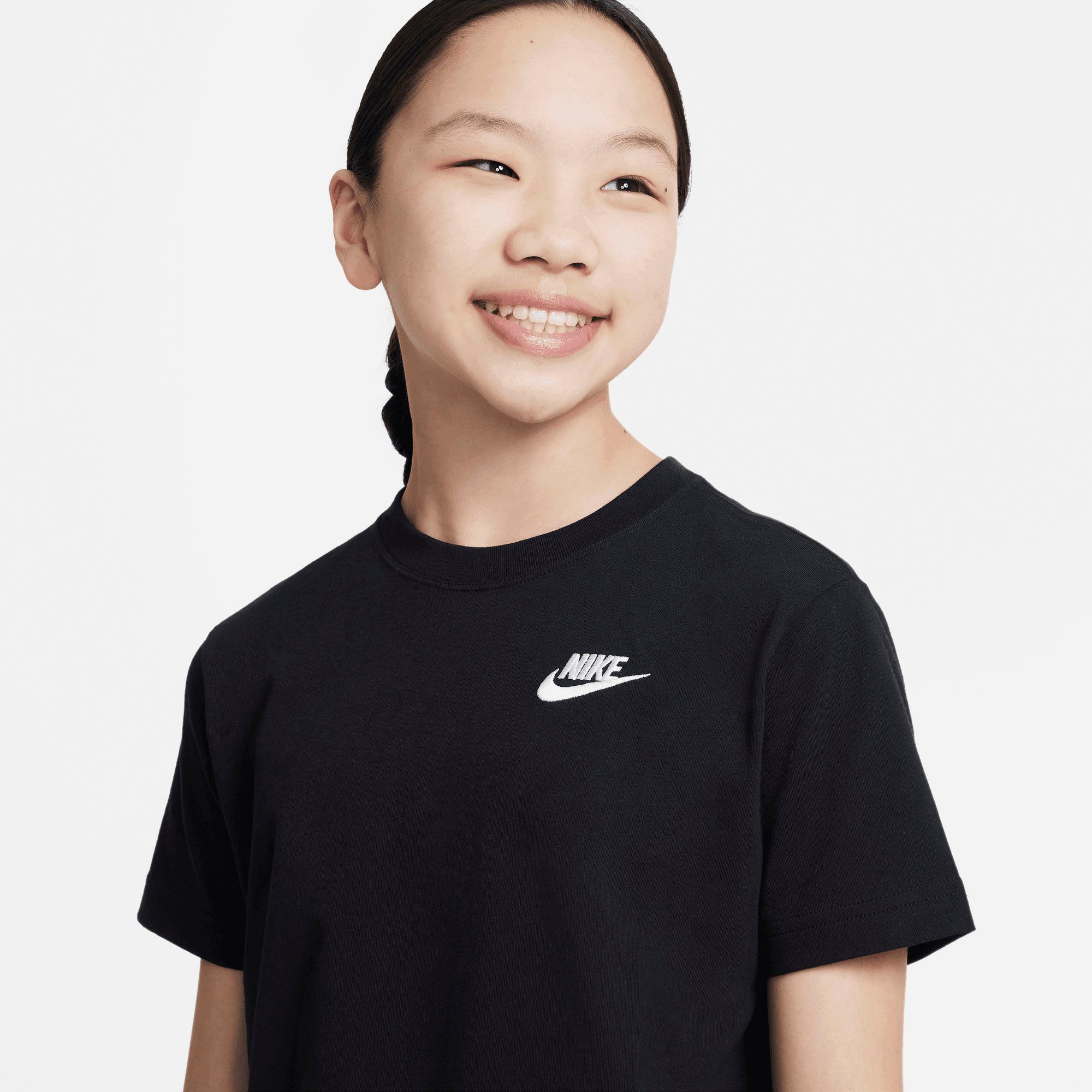 Nike Sportswear (GIRLS) KIDS' T-SHIRT BIG T-Shirt schwarz