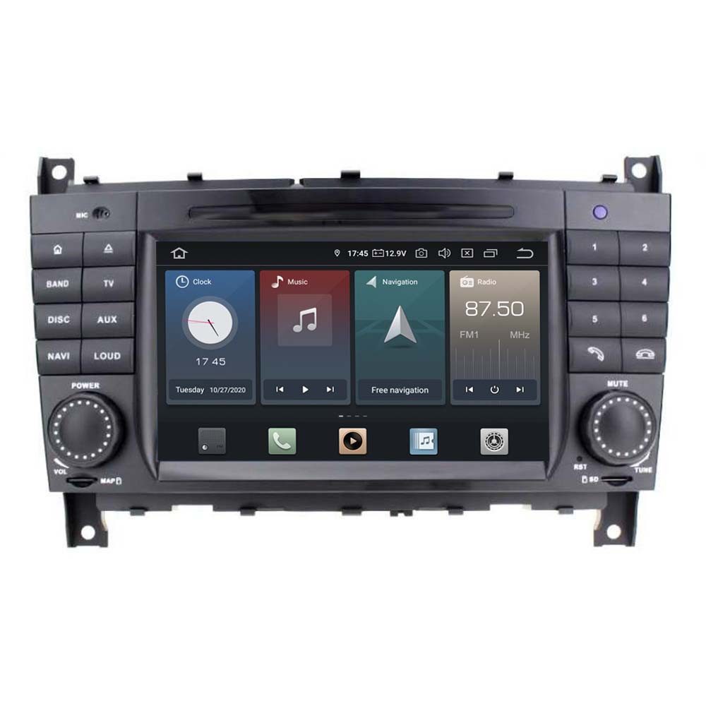 TAFFIO Für Mercedes Benz W463 W203 7" Touch Android Autoradio GPS CarPlay Einbau-Navigationsgerät