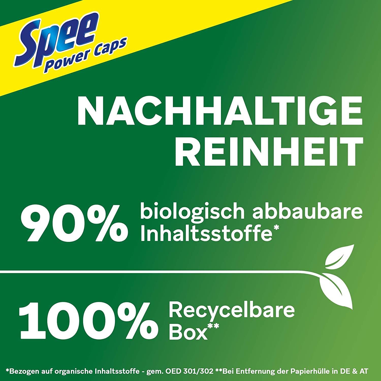 Spee 4+1 Power Caps Universal 18 WL Vollwaschmittel (18-St. vordosiertes Waschmittel für helle & weiße Wäsche)