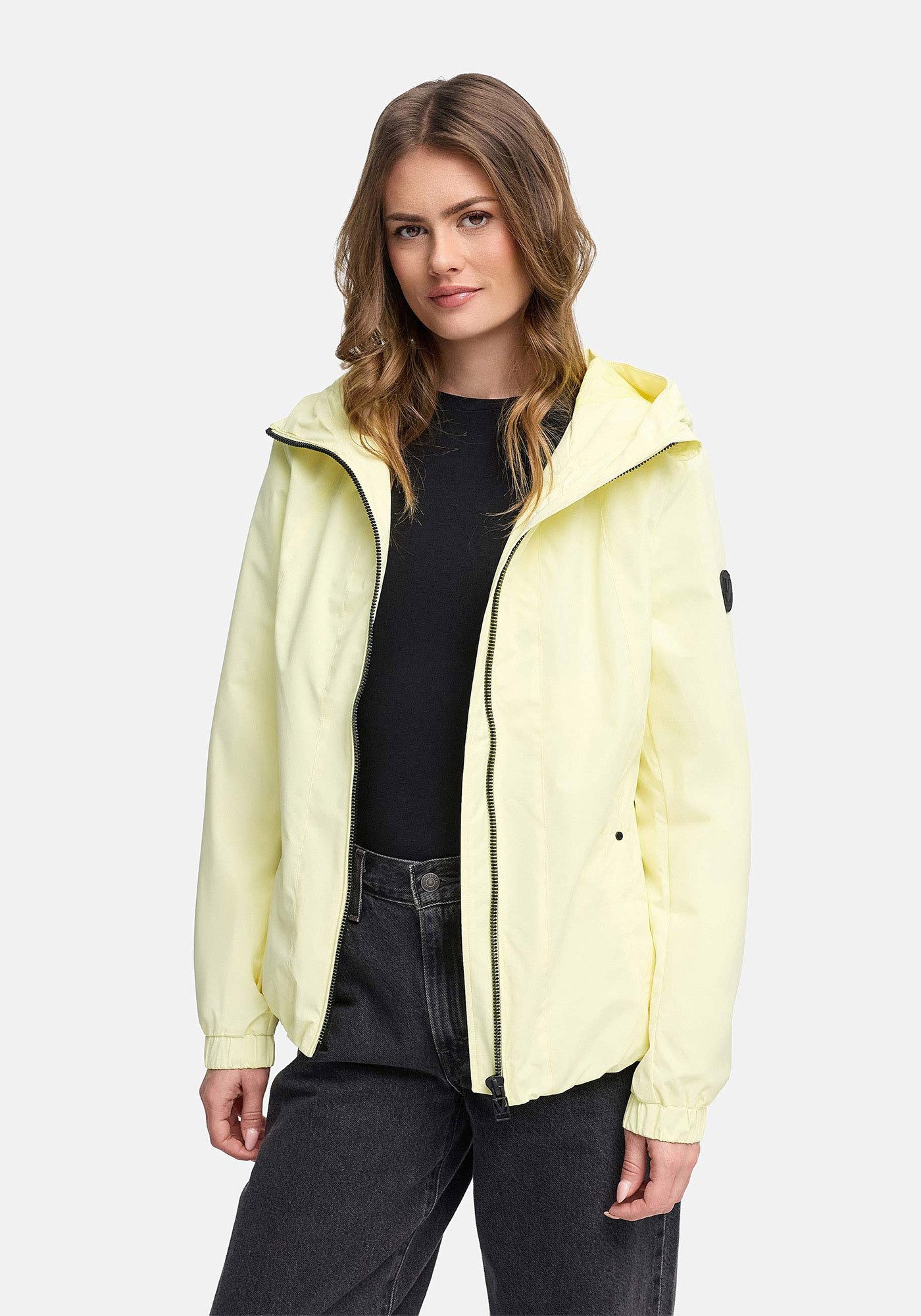 Marikoo Outdoorjacke Yoshikoo Sportliche Funktionsjacke mit Kapuze und hochschließendem Kragen
