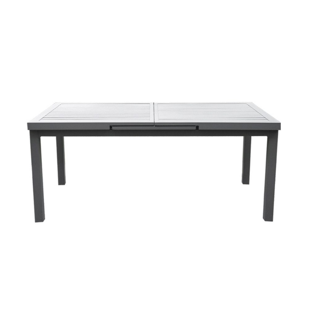 HOME DELUXE Gartentisch CALIDO (Ausziehtisch, Terrassentisch, Balkontisch), schnell ausziehbar 180 - 240 cm, aus robustem Aluminium, Gartenmöbel