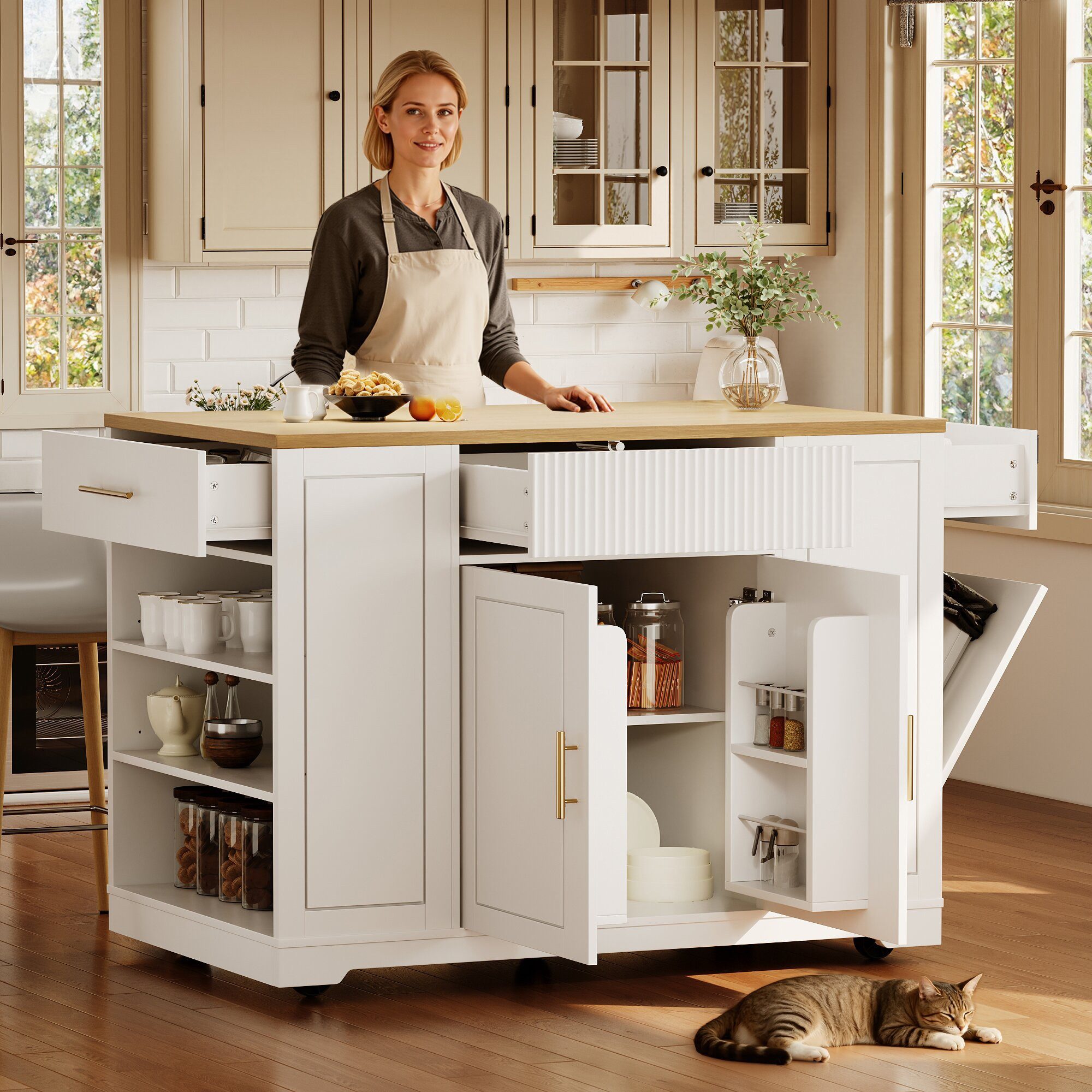 i@home Küchenwagen Kücheninsel, Küchenschrank, Buffetschrank, 120 günstig online kaufen