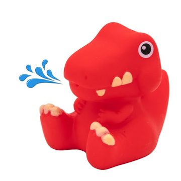 Idena Badespielzeug Spritztier-Set Dinosaurier 5-teilig, Badespielzeug-Set Wasserspielzeug Badewannenspielzeug