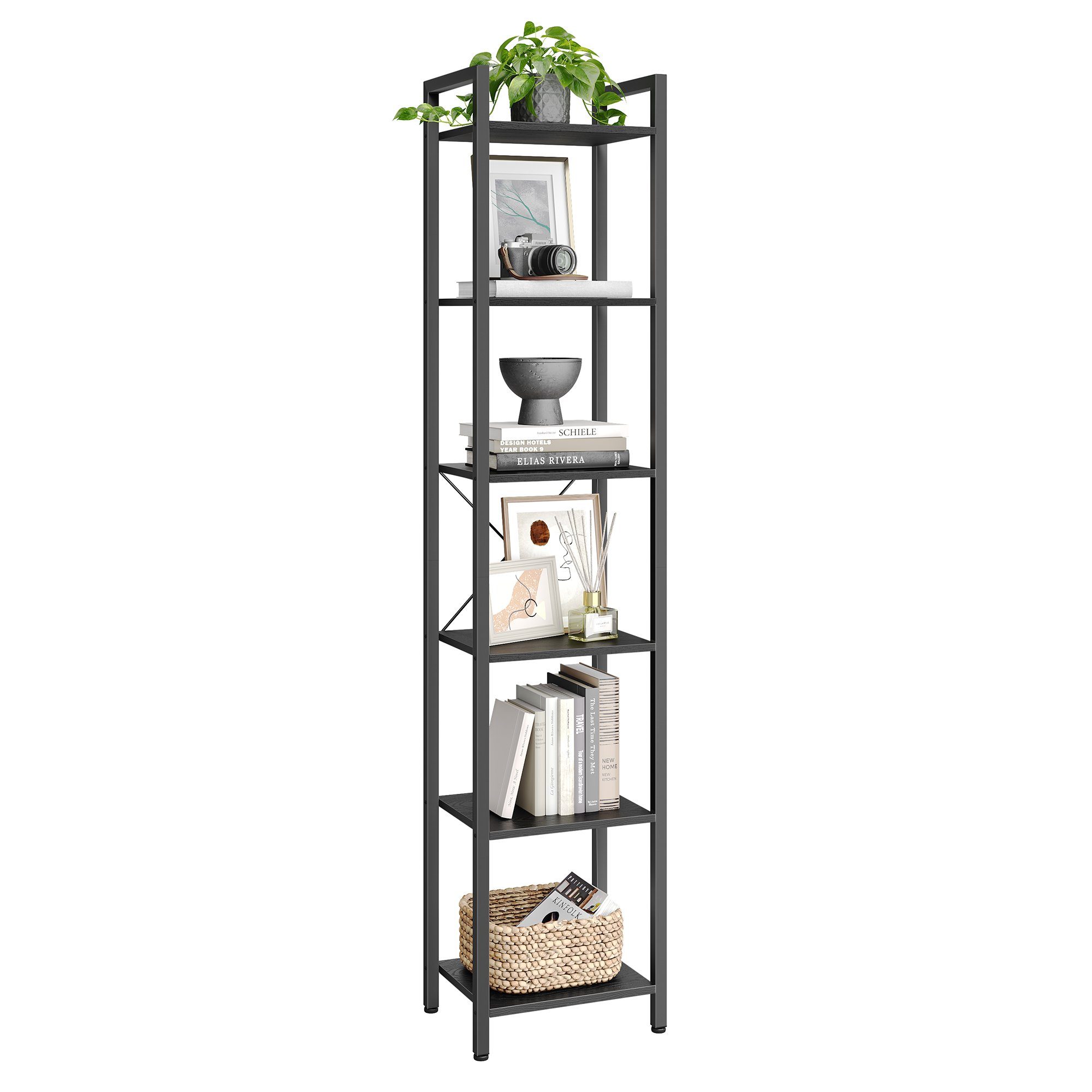 VASAGLE Bücherregal, Lagerregal, 6 Ebenen, Bücherregal, günstig online kaufen