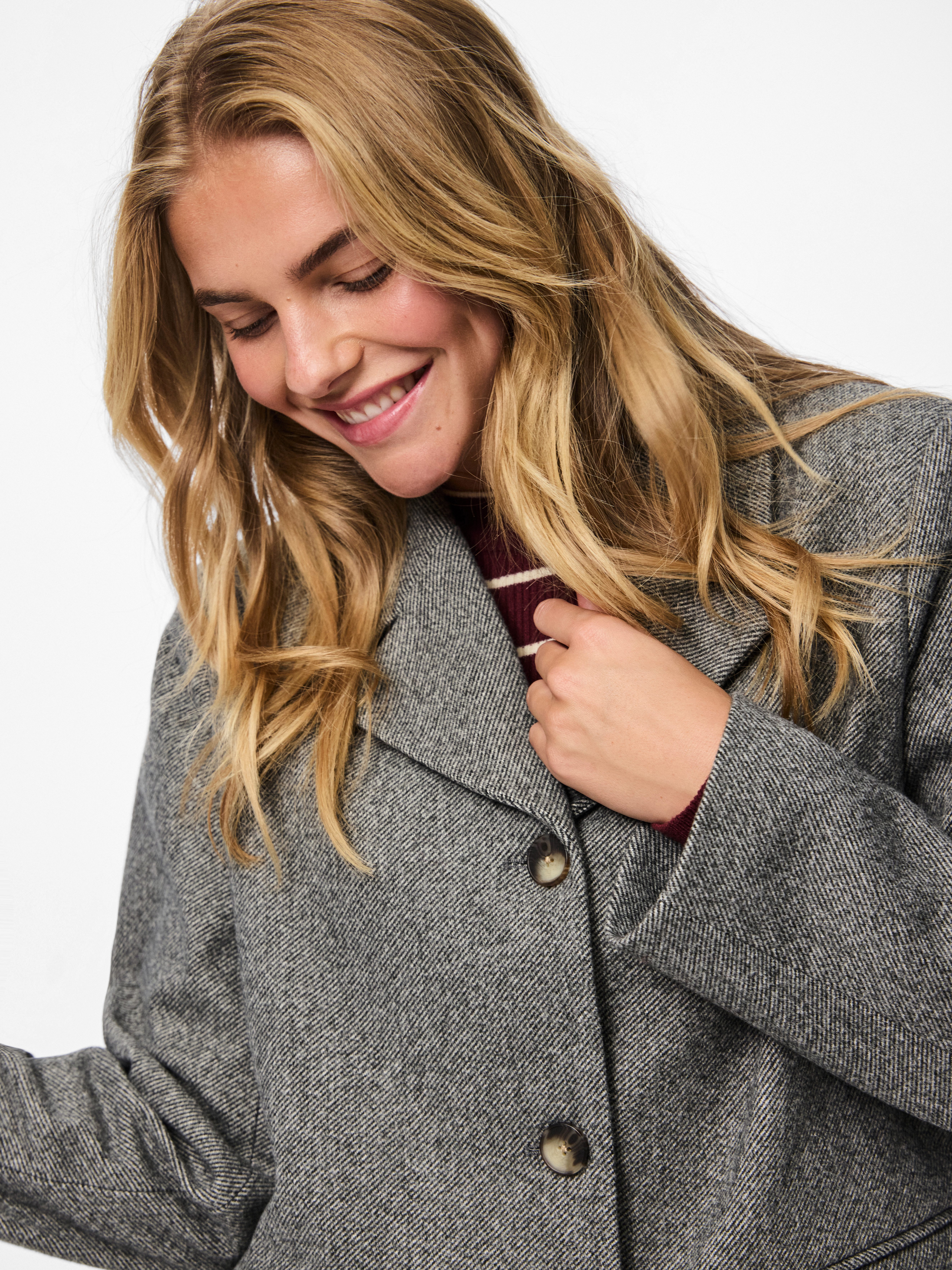 pieces Hemdjacke PCBIANCA LS BLAZER JACKET NOOS