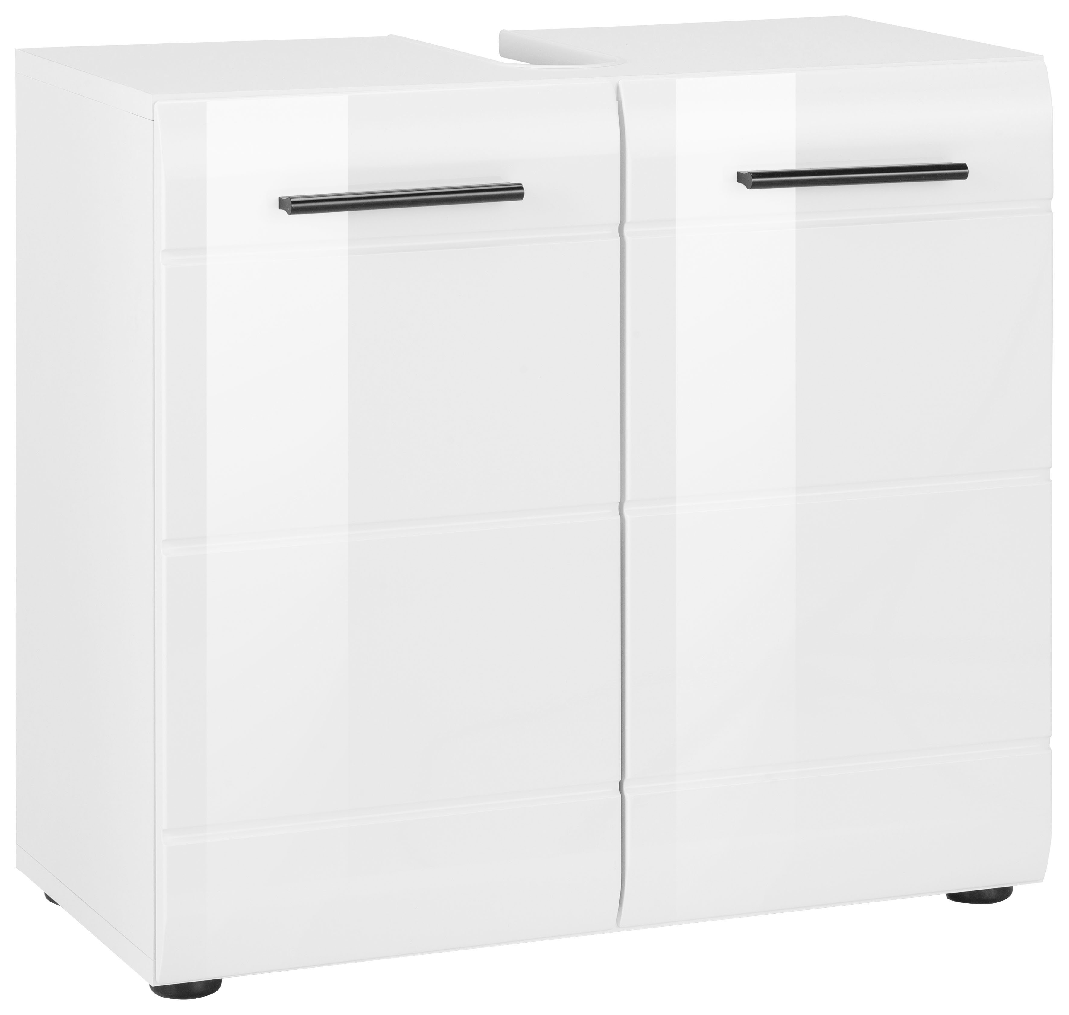 welltime Waschbeckenunterschrank Sovana Waschtisch mit verstellbarem Fach - Maße (B/T/H) 60/31/56 cm