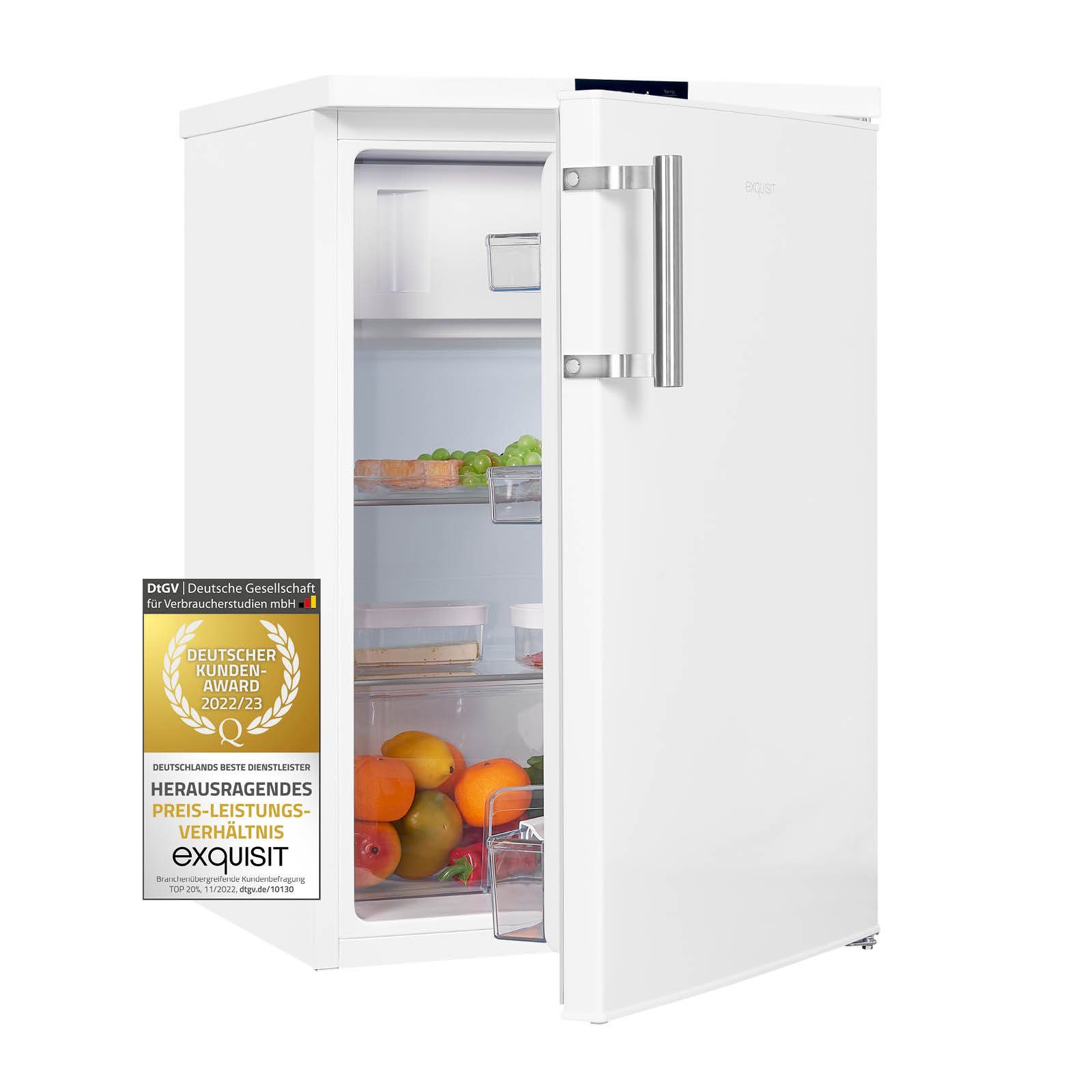 exquisit Kühlschrank KS16-4-HE-010D, leiser Betrieb und wechselbarer  Türanschlag | Kühlschränke