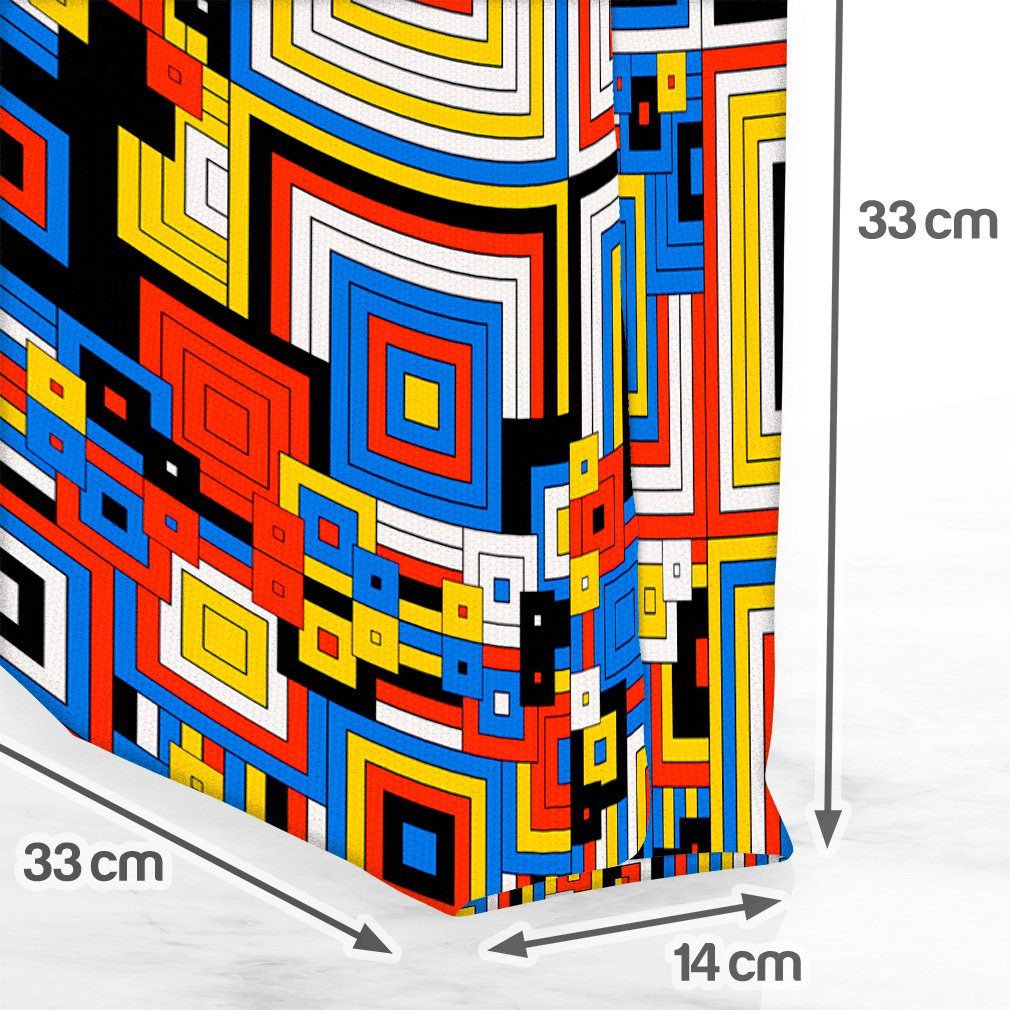hintergrund (1-tlg), tapete Farben abstrakt textur VOID Henkeltasche Gemustert Quadrate dr Retro