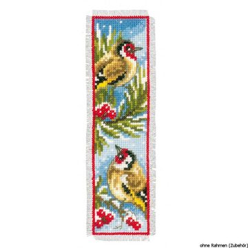 Vervaco Kreativset Vervaco Lesezeichen "Vögel im Winter", (embroidery kit by Marussia)