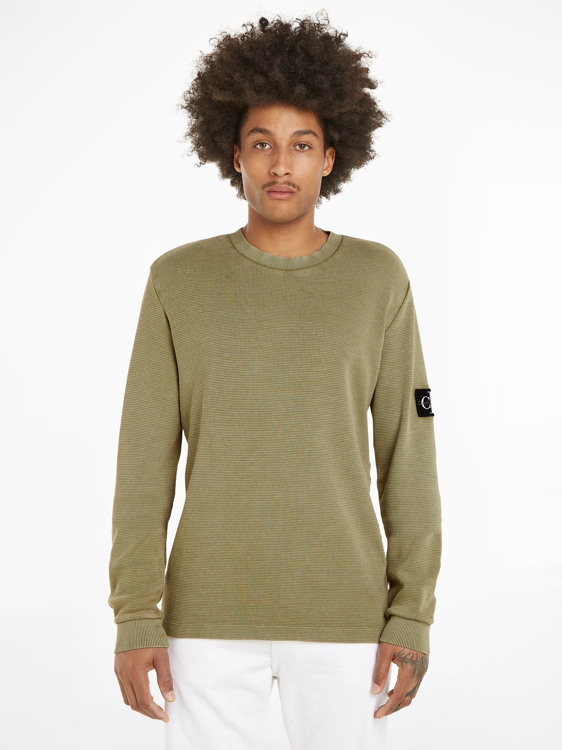 Calvin Klein Jeans Langarmshirt WASHED BADGE günstig online kaufen