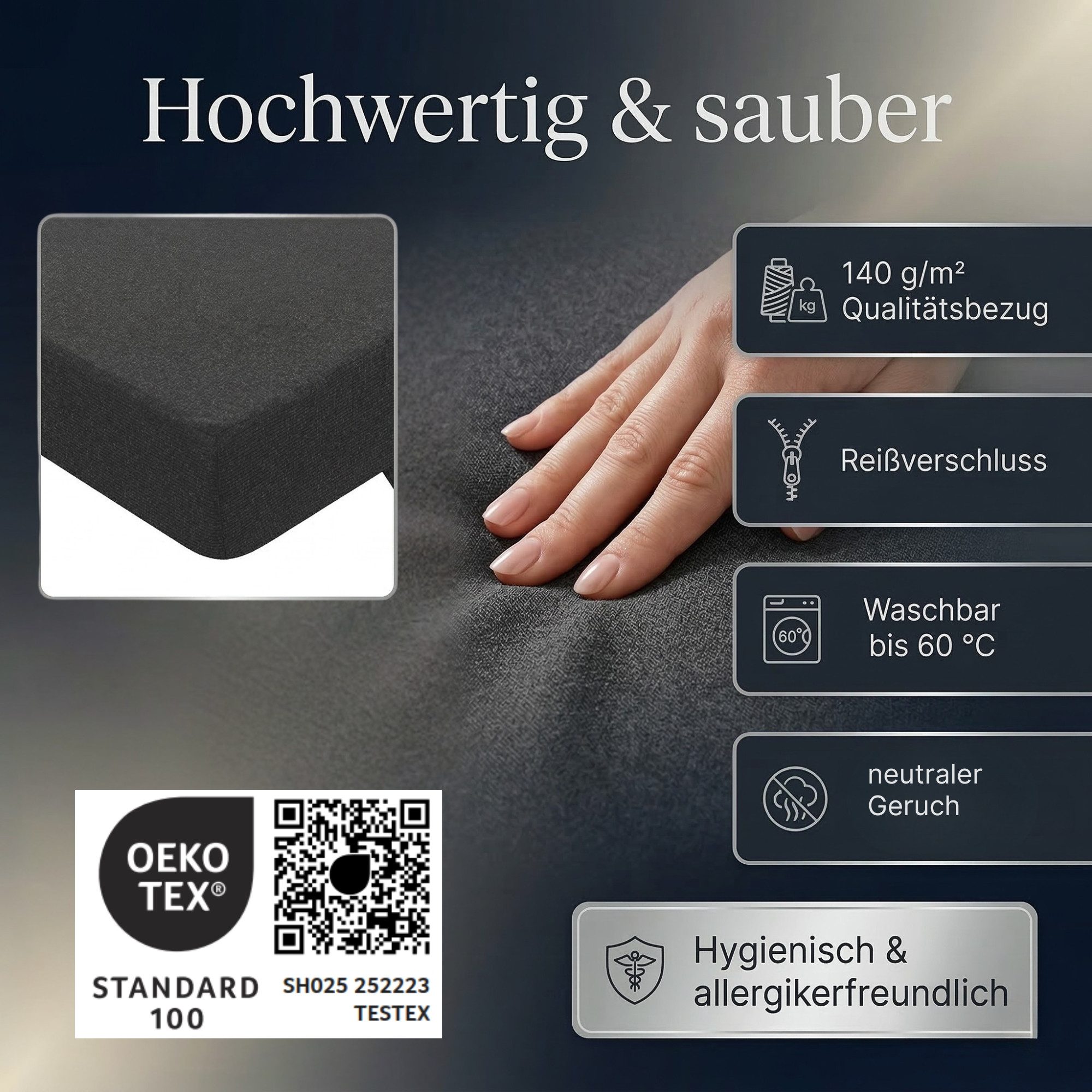 Klappmatratze Gästematratze klappbar faltbar, AMALIA, Gästebett Klappmatratze, Arensberger, 16 cm hoch, (75x200 cm), 16cm hoch mit NANOCELL® Gelschaum, mit Transporttasche, 75x200 cm