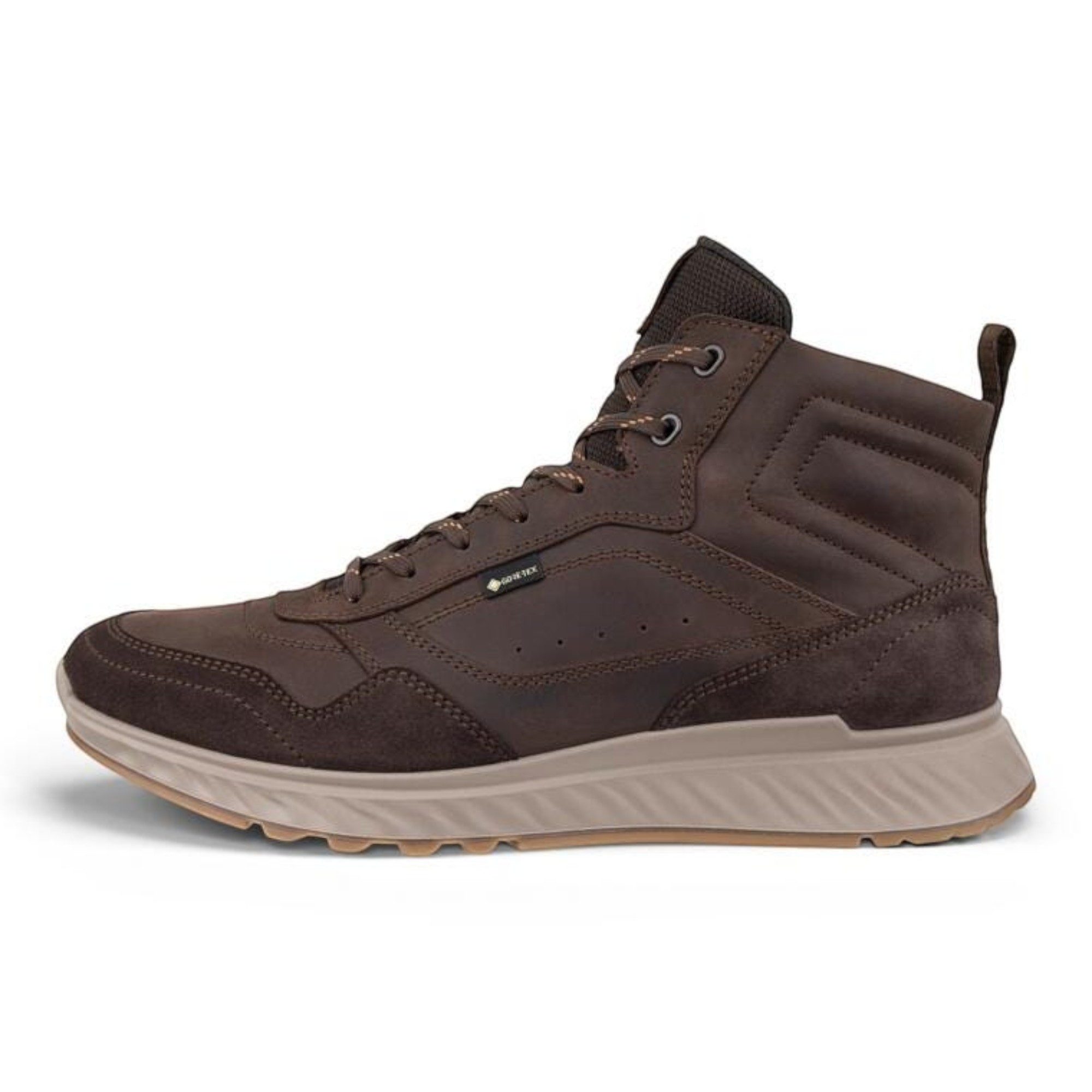 Ecco Alltag-Halbstiefel Exostride GTX (Nubukleder, wasserdicht) dunkelbraun Wanderschuh