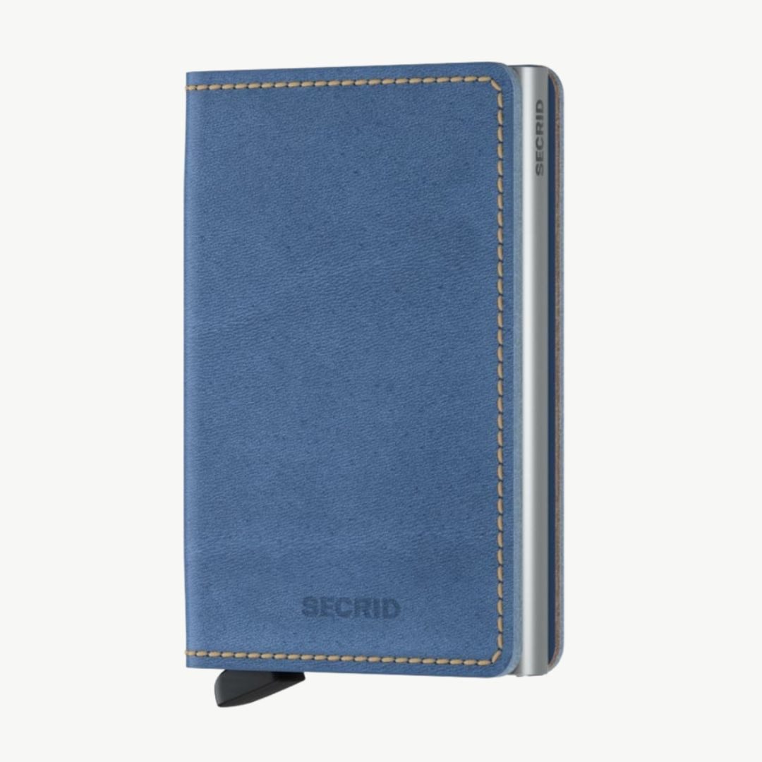 SECRID Geldbörse Slimwallet Indigo 3-Sand - Geldbörse - Kartenetui - Cardprotector, RFID-geschützt