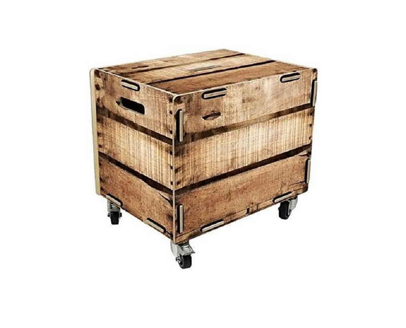 WERKHAUS® Rollcontainer Werkhaus Rollbox Weinkiste Rollcontainer Tisch Box RB6007