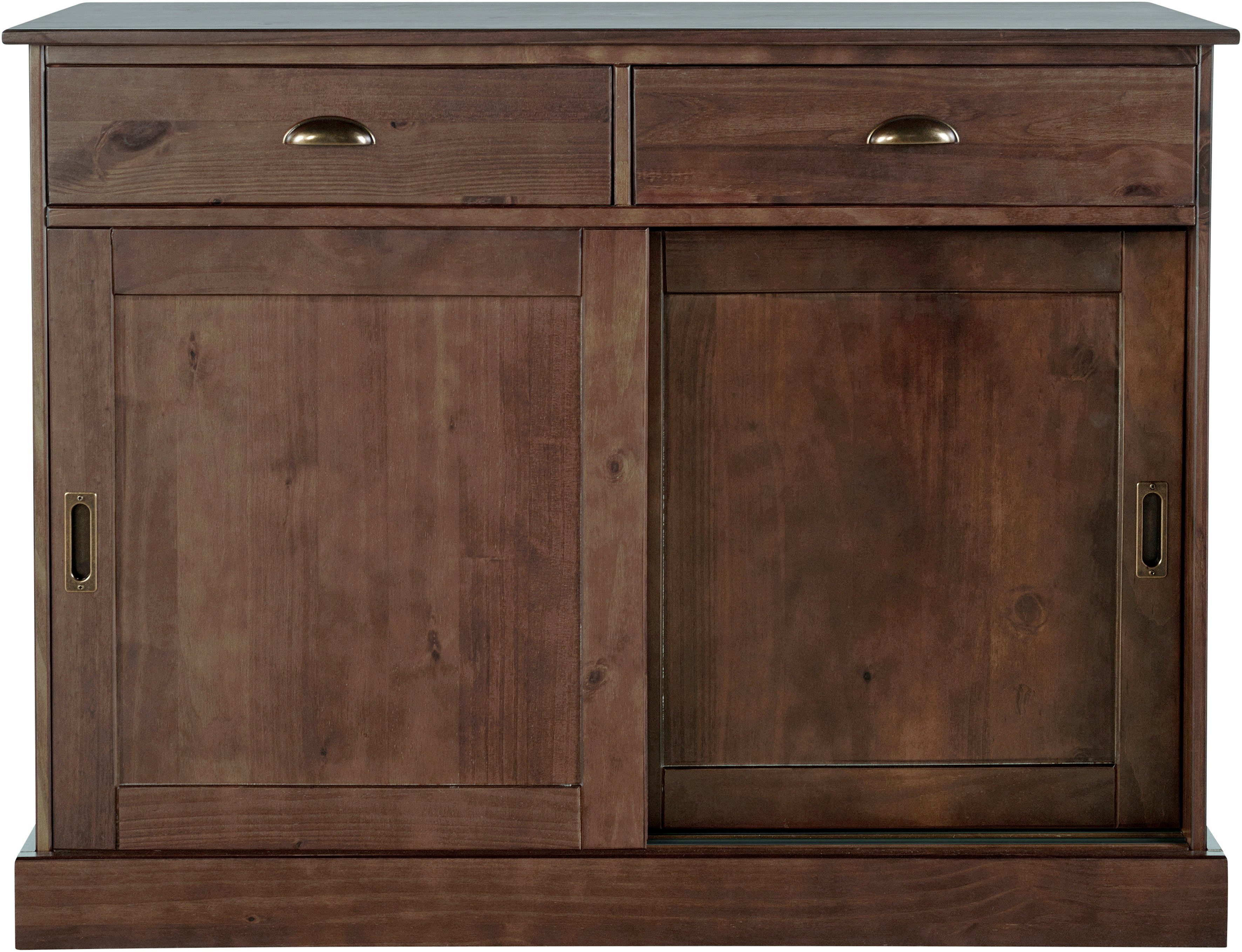 OTTO home Sideboard Schröder, Kommode, 2 Schiebetüren, 2 Schubkasten, aus massivem Kiefernholz