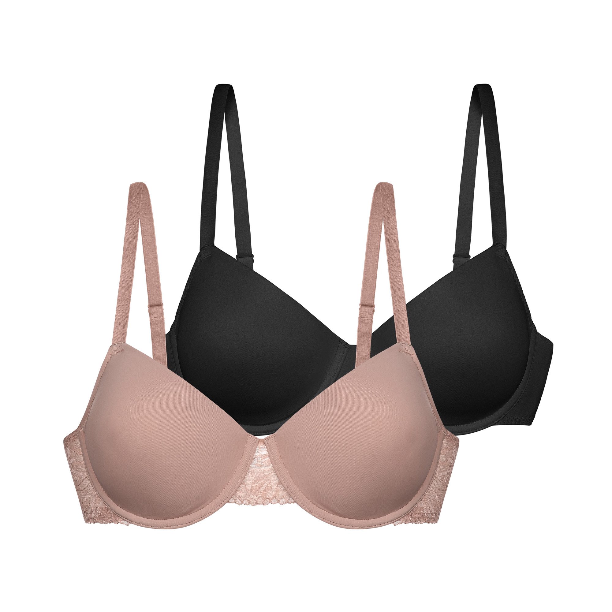 Dorina Schalen-BH Nadia (2er Pack) Curves. mit Power-Mesh, Spitze, vorgeformte Cups