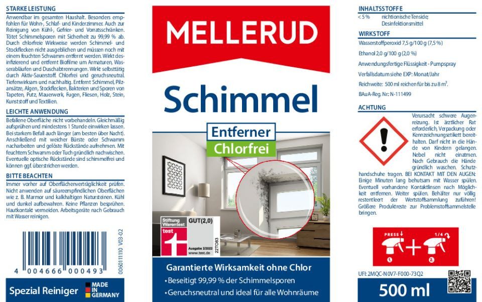 Thumbnail - Mellerud Schimmel Entferner Chlorfrei 0,5 l Schimmelentferner