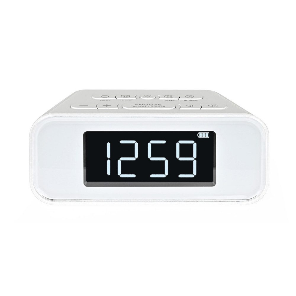 Silva 241014 Schneider UR 4200 BT Uhrenradio Weiß Microanlage