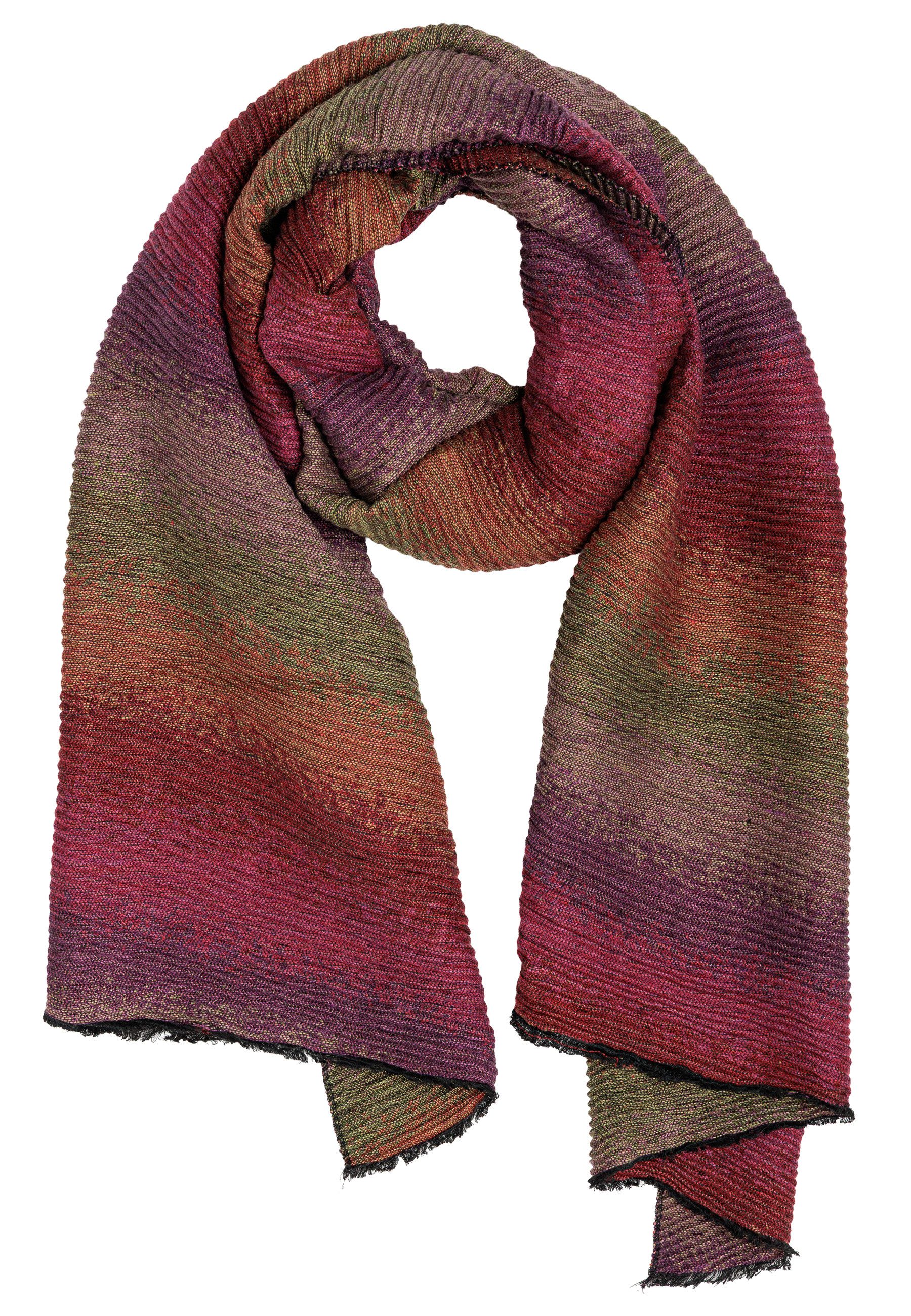 Caspar Modeschal warmer Damen Schal Halstuch Xl mit elegantem Farbverlauf - günstig online kaufen