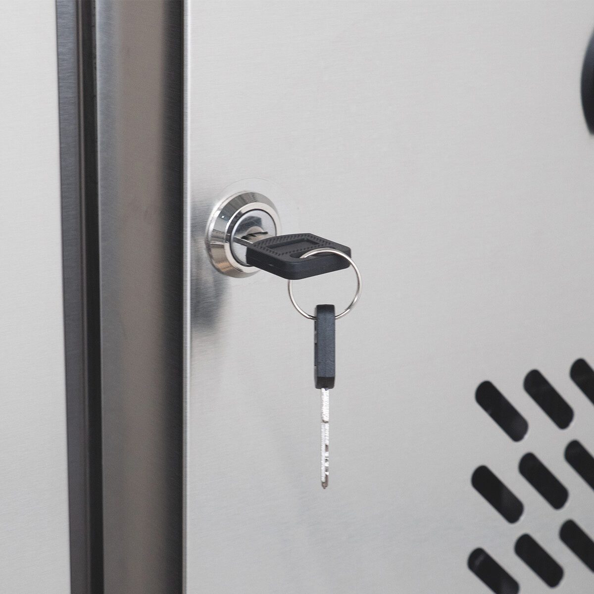 GastroHero Dönergrill Kühltisch Edelstahl GN 1/1 mit Aufkantung 4 Schubladen, 275 W