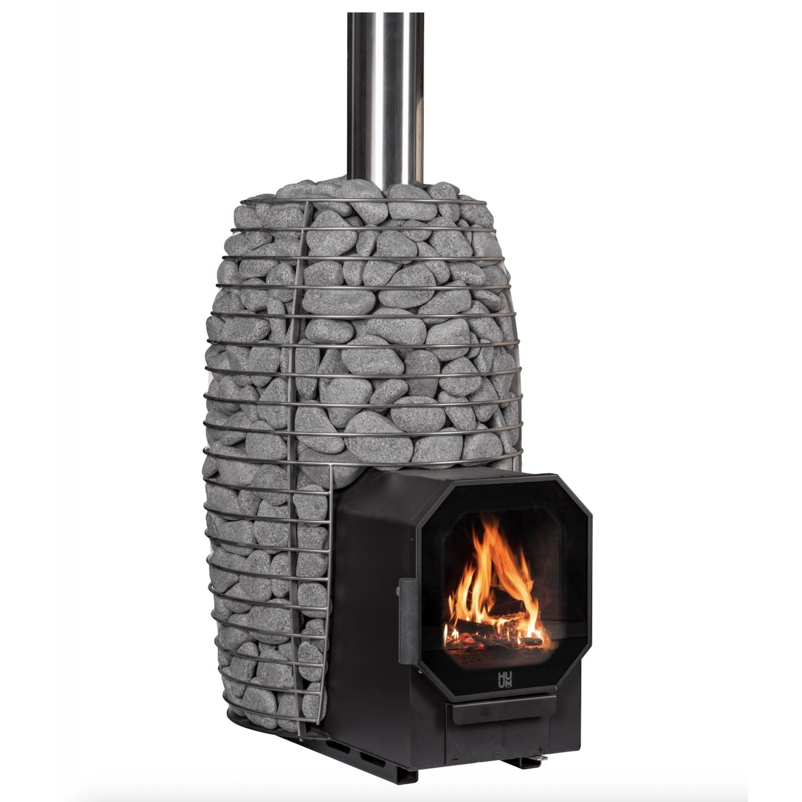 HUUM Saunaofen HUUM HIVE Flow LS Holz beheizter Saunaofen 9,8 kW Sauna Holzofen mit