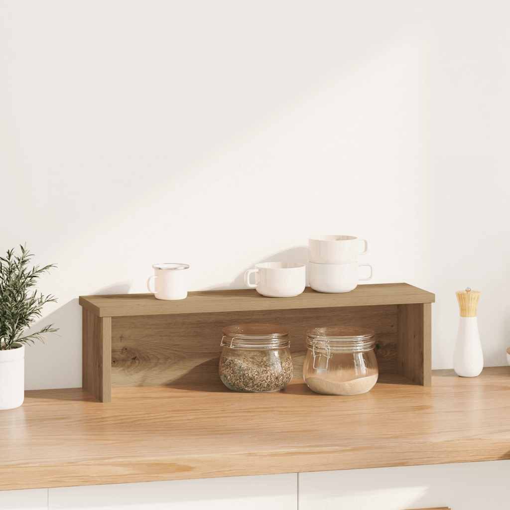 vidaXL Schubkasteneinsatz Küchenregal Stapelbar Artisan-Eiche 60x15x16 günstig online kaufen