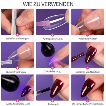 MAGICSHE Lichthärtungsgerät Mini UV Nagellampe LED Maniküre Härtungslicht mit Klemme