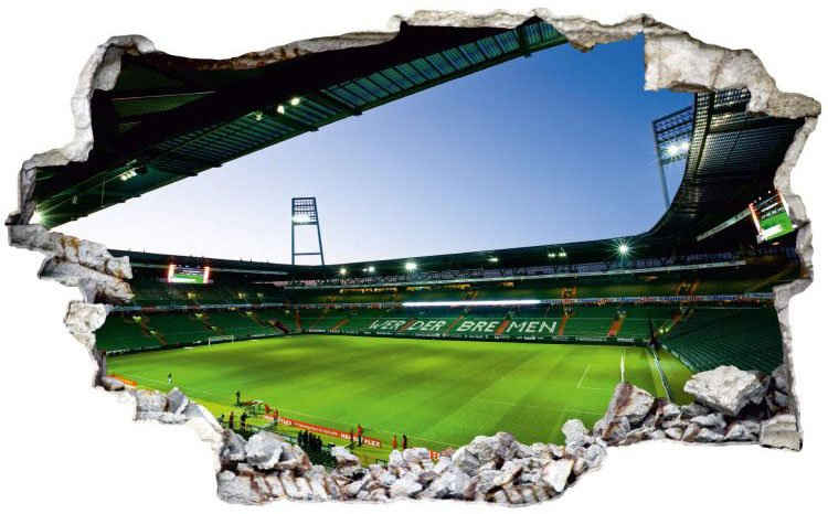 Wall-Art Wandtattoo »Fußball Werder Bremen Logo« (1 St)