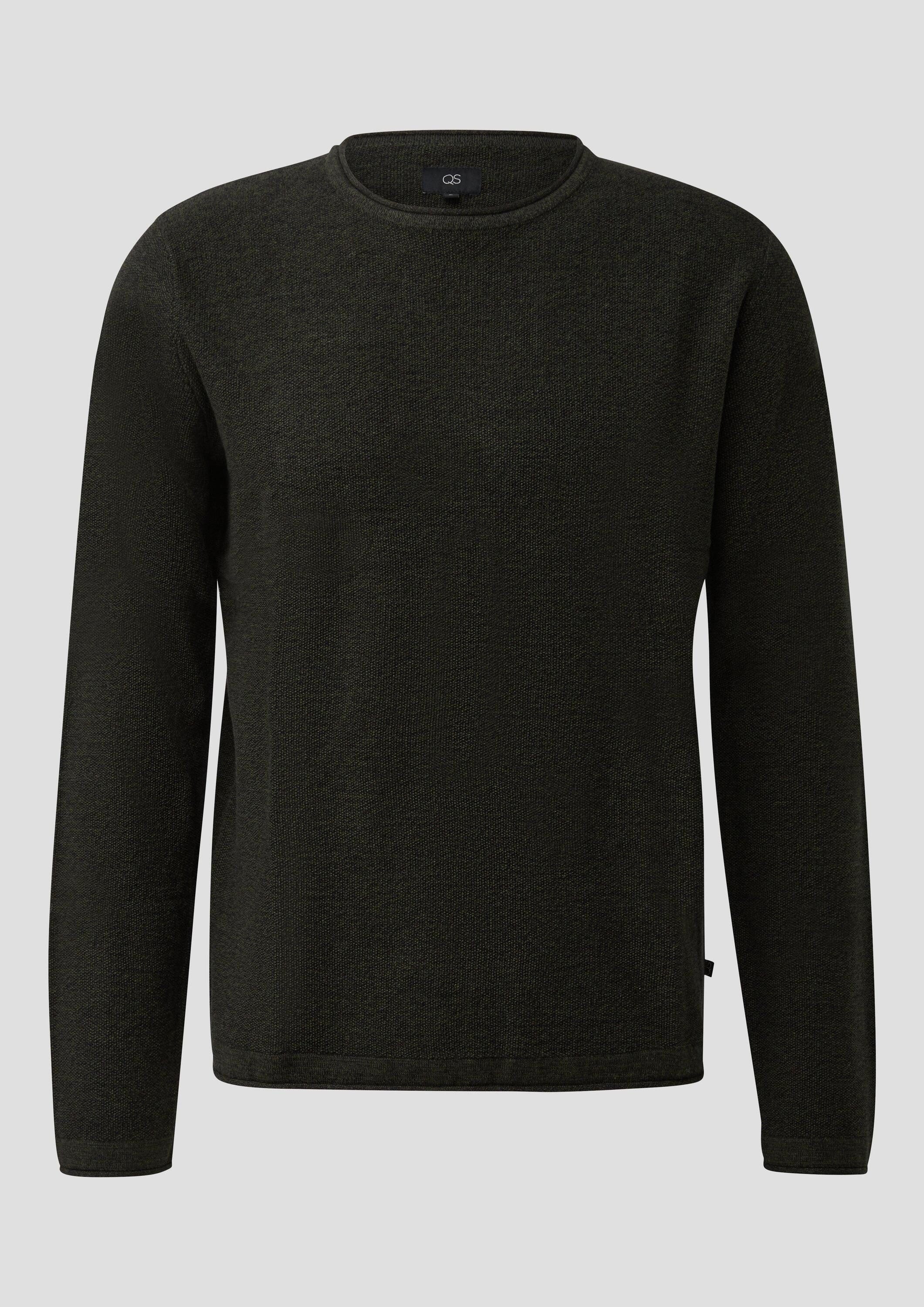 QS Longpullover Strickpullover Strickpullover mit Kaschmir